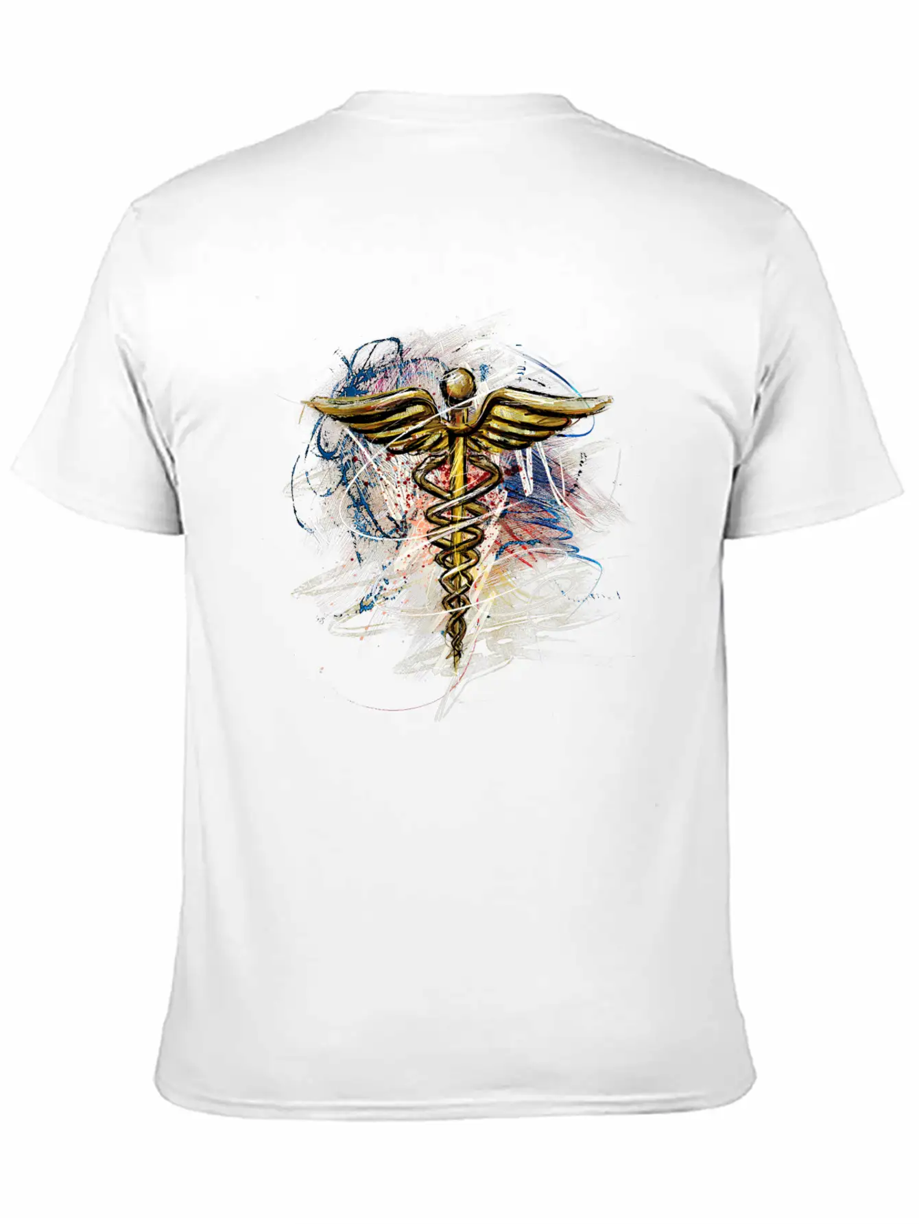 Medical Symbol Grunge Paint Comfortable Minimalist Graphic Tee – Summer Style Essential