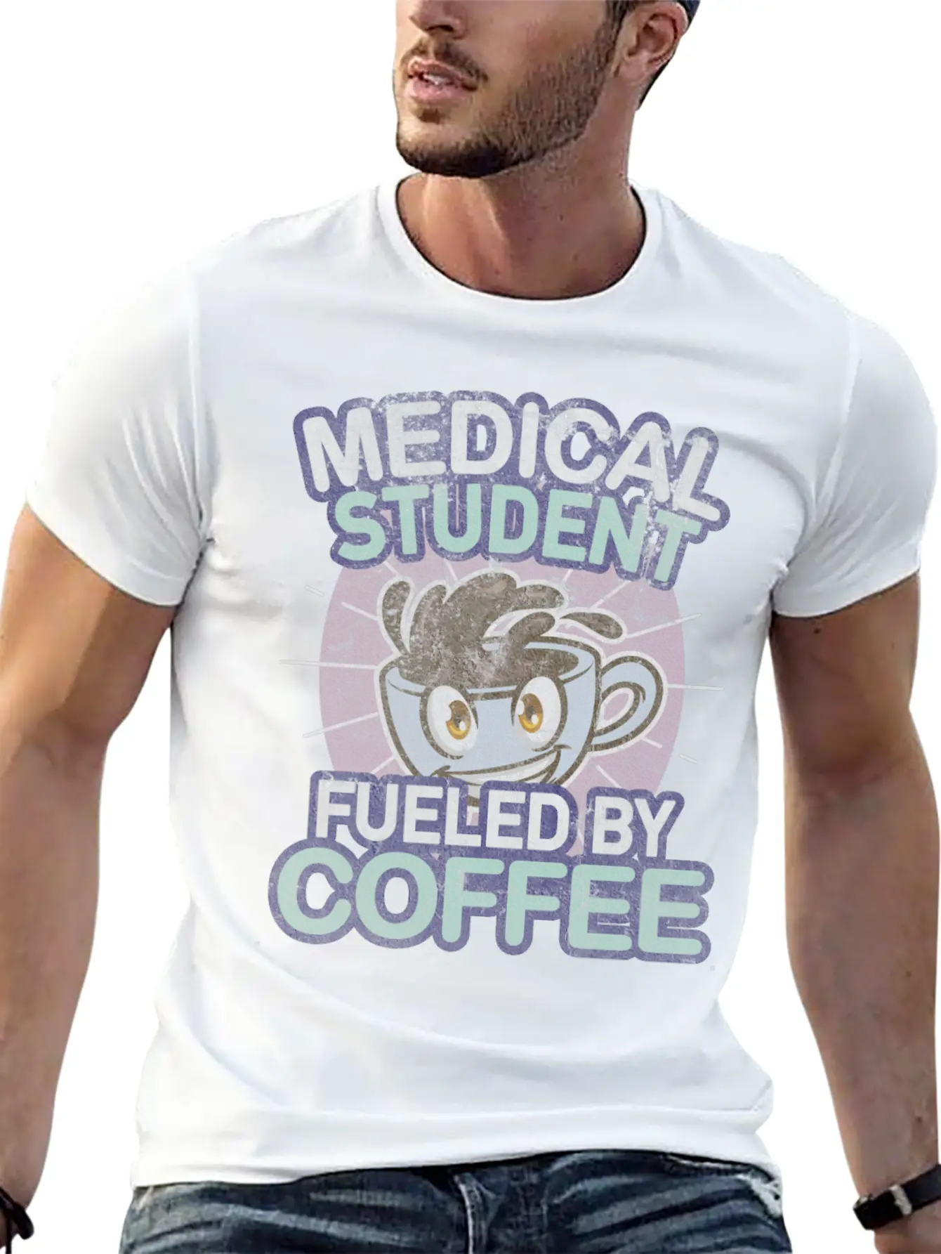 Medicine Student Coffee Future Doctor Doctor Relaxed Everyday Tee – Lightweight And Durable Cotton