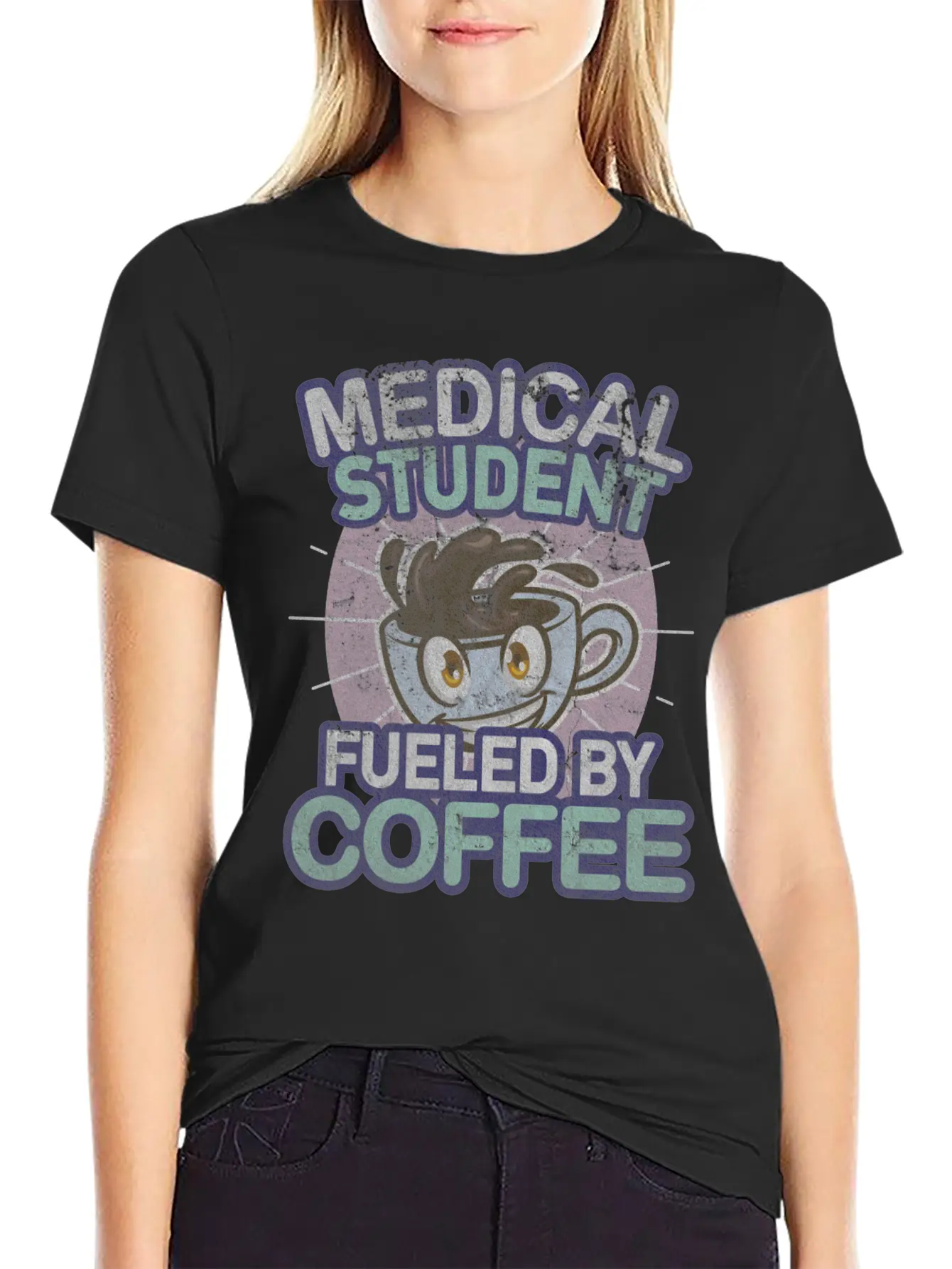 Medicine Student Coffee Future Doctor Doctor Relaxed Everyday Tee – Lightweight And Durable Cotton
