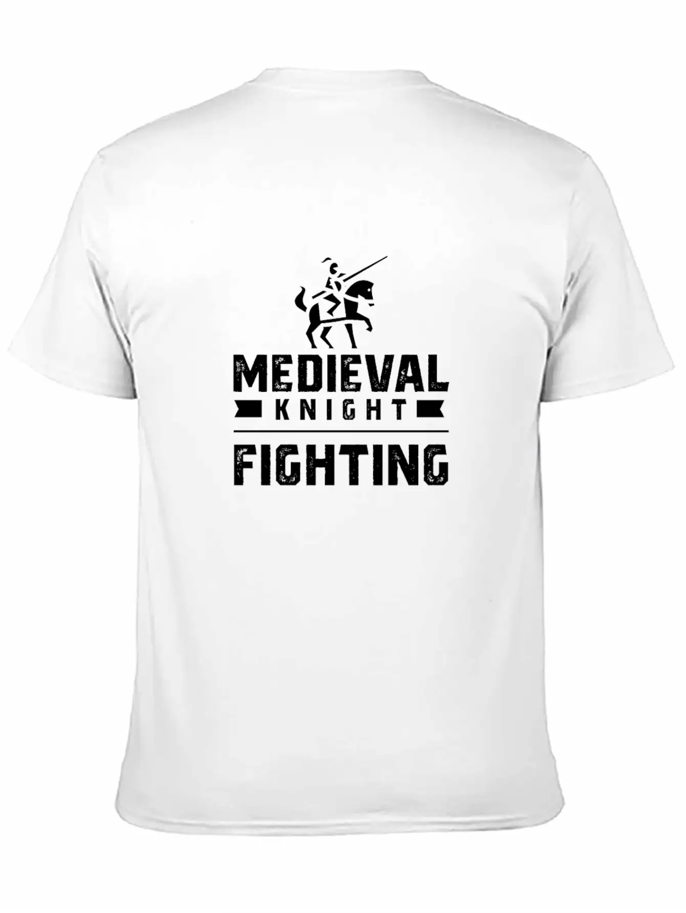 Medieval Knight Fighting Tournament Essential Unisex Summer Tee – Soft Cotton Casual Fit
