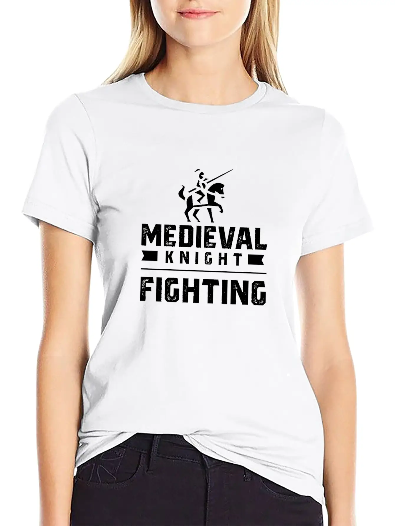 Medieval Knight Fighting Tournament Essential Unisex Summer Tee – Soft Cotton Casual Fit