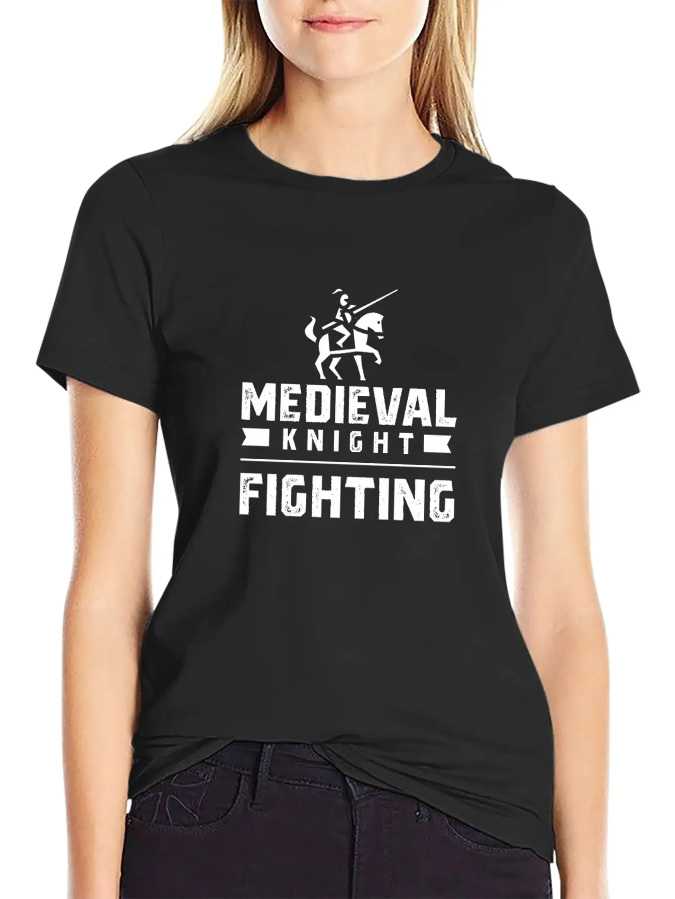 Medieval Knight Fighting Tournament Essential Unisex Summer Tee – Soft Cotton Casual Fit