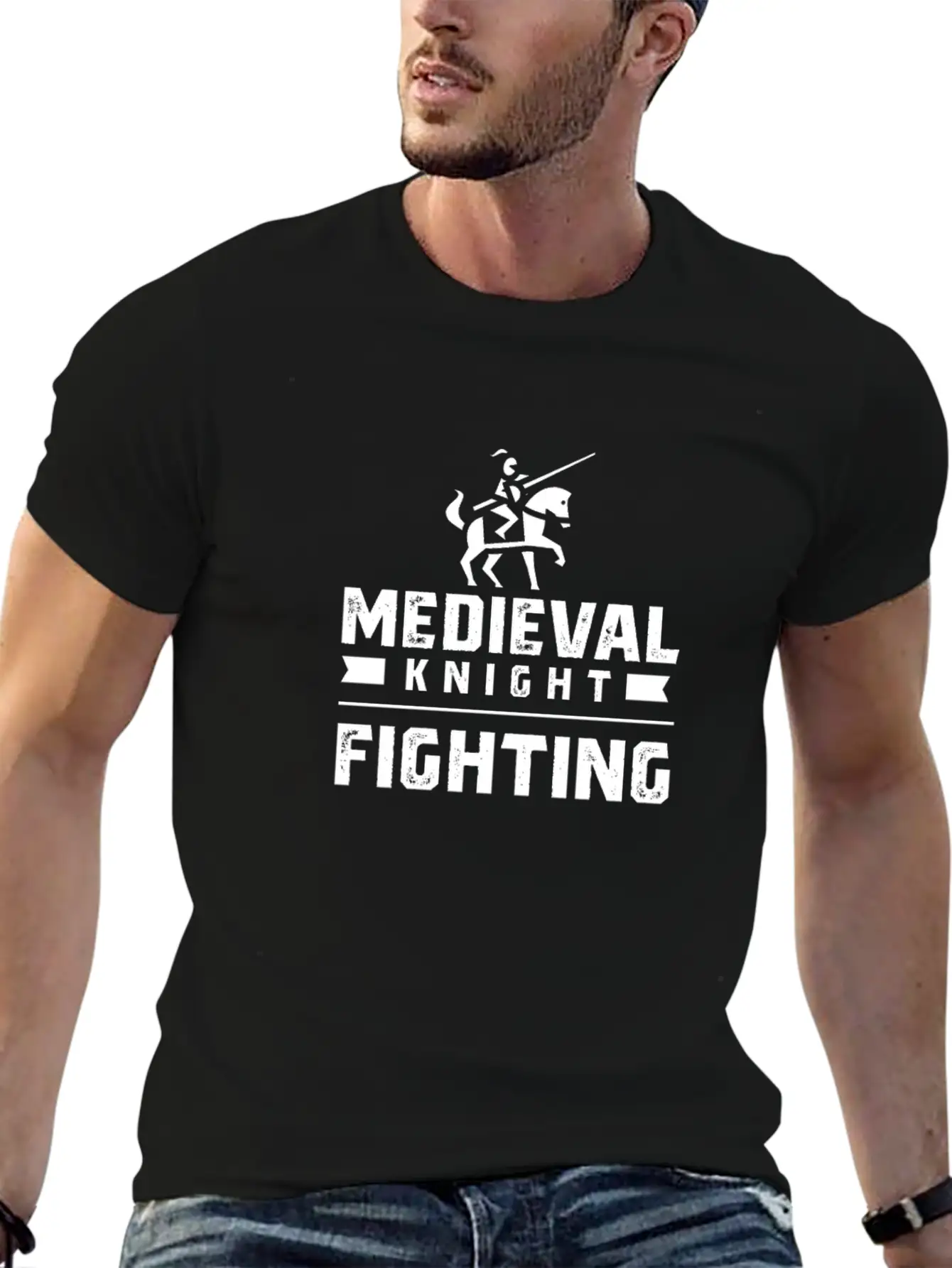 Medieval Knight Fighting Tournament Essential Unisex Summer Tee – Soft Cotton Casual Fit