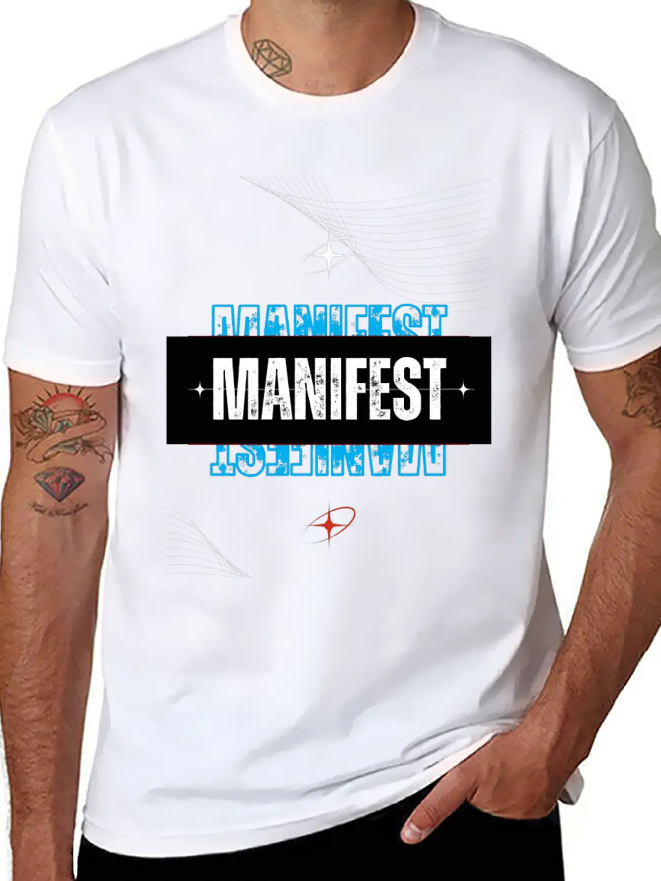 Meditate And Manifest Stylish Everyday T-Shirt – Unisex Basic Cotton Tee
