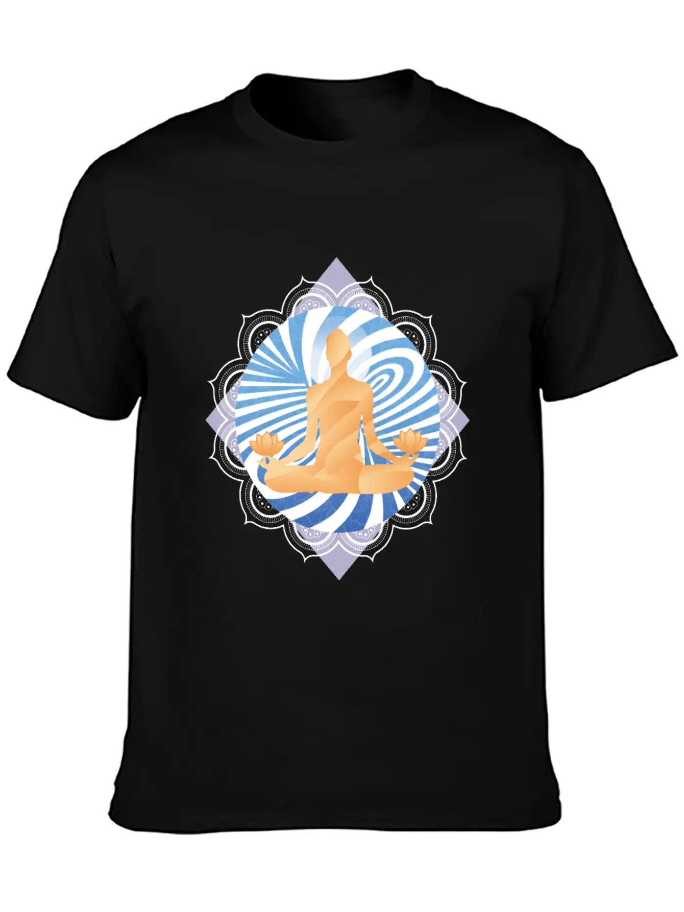 Meditation Buddhist Energy Swirl Timeless Short Sleeve Tee – Comfy And Minimalist Design