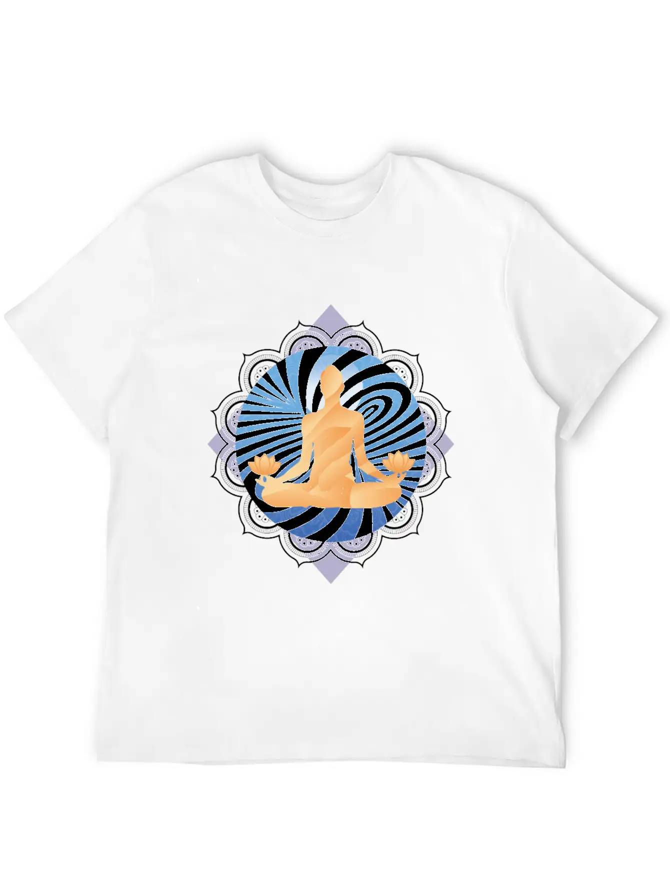 Meditation Buddhist Energy Swirl Timeless Short Sleeve Tee – Comfy And Minimalist Design