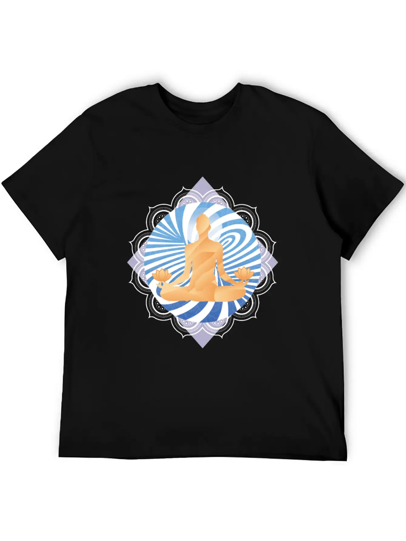 Meditation Buddhist Energy Swirl Timeless Short Sleeve Tee – Comfy And Minimalist Design