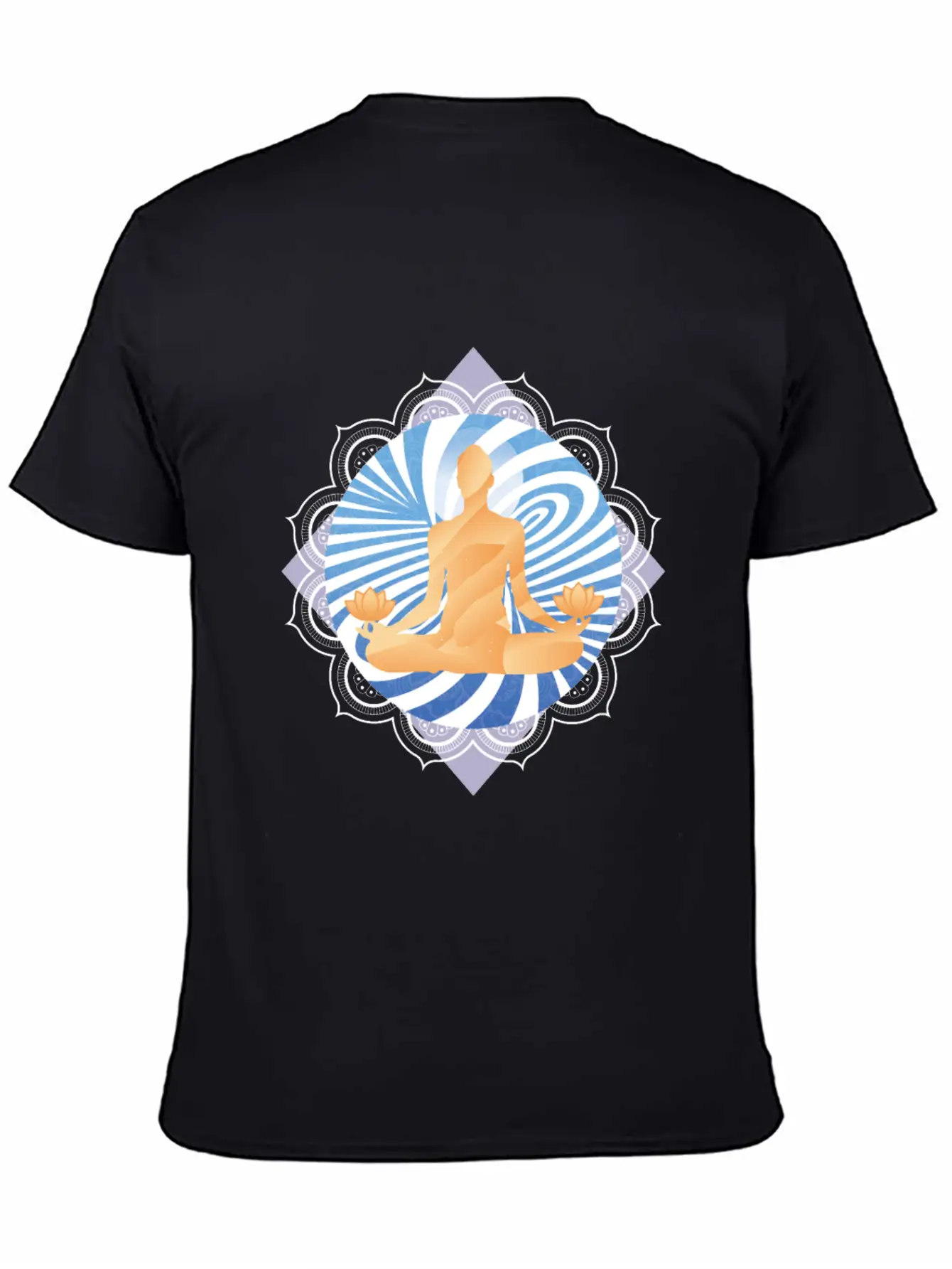 Meditation Buddhist Energy Swirl Timeless Short Sleeve Tee – Comfy And Minimalist Design