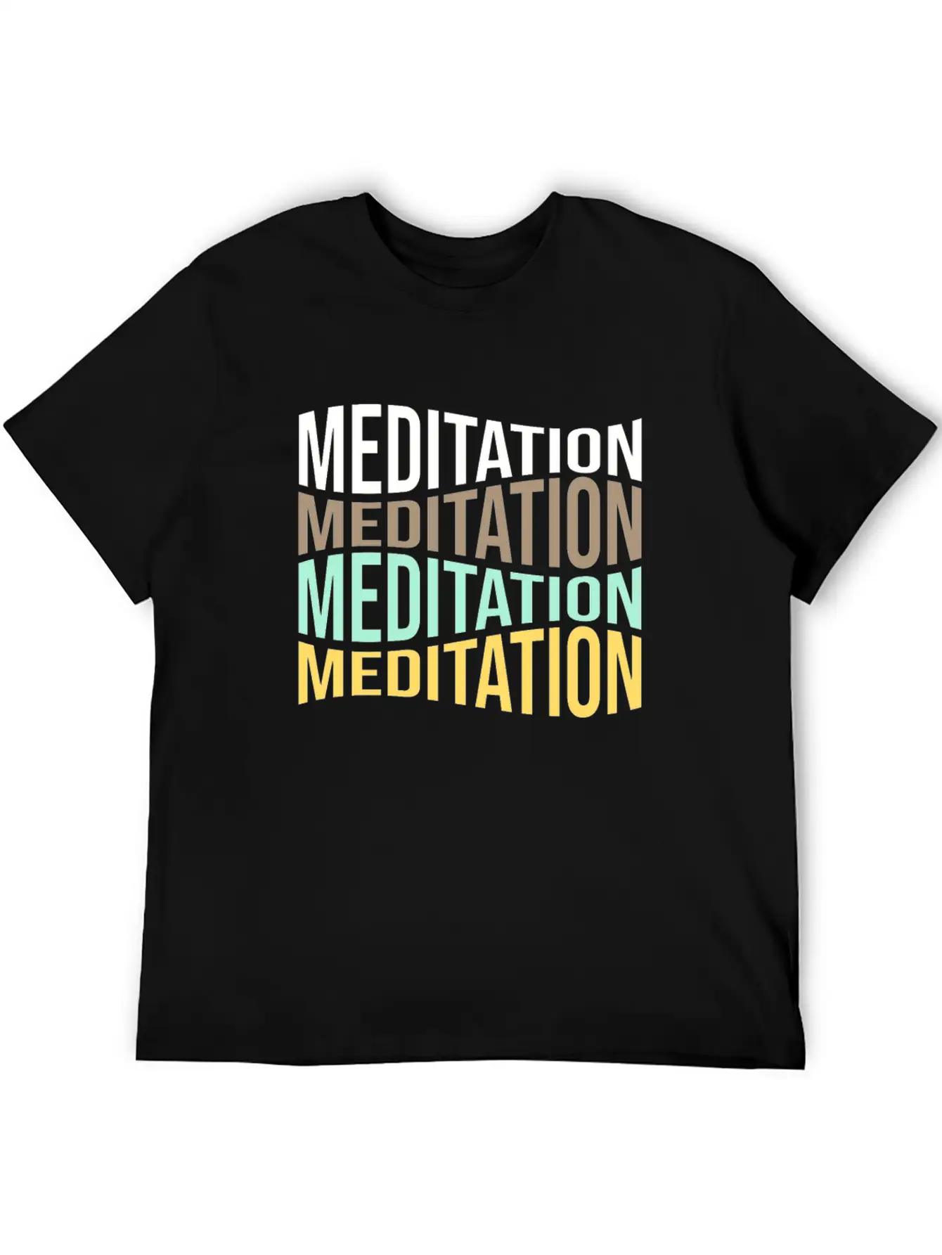 Meditation Comfortable Minimalist Graphic Tee – Summer Style Essential