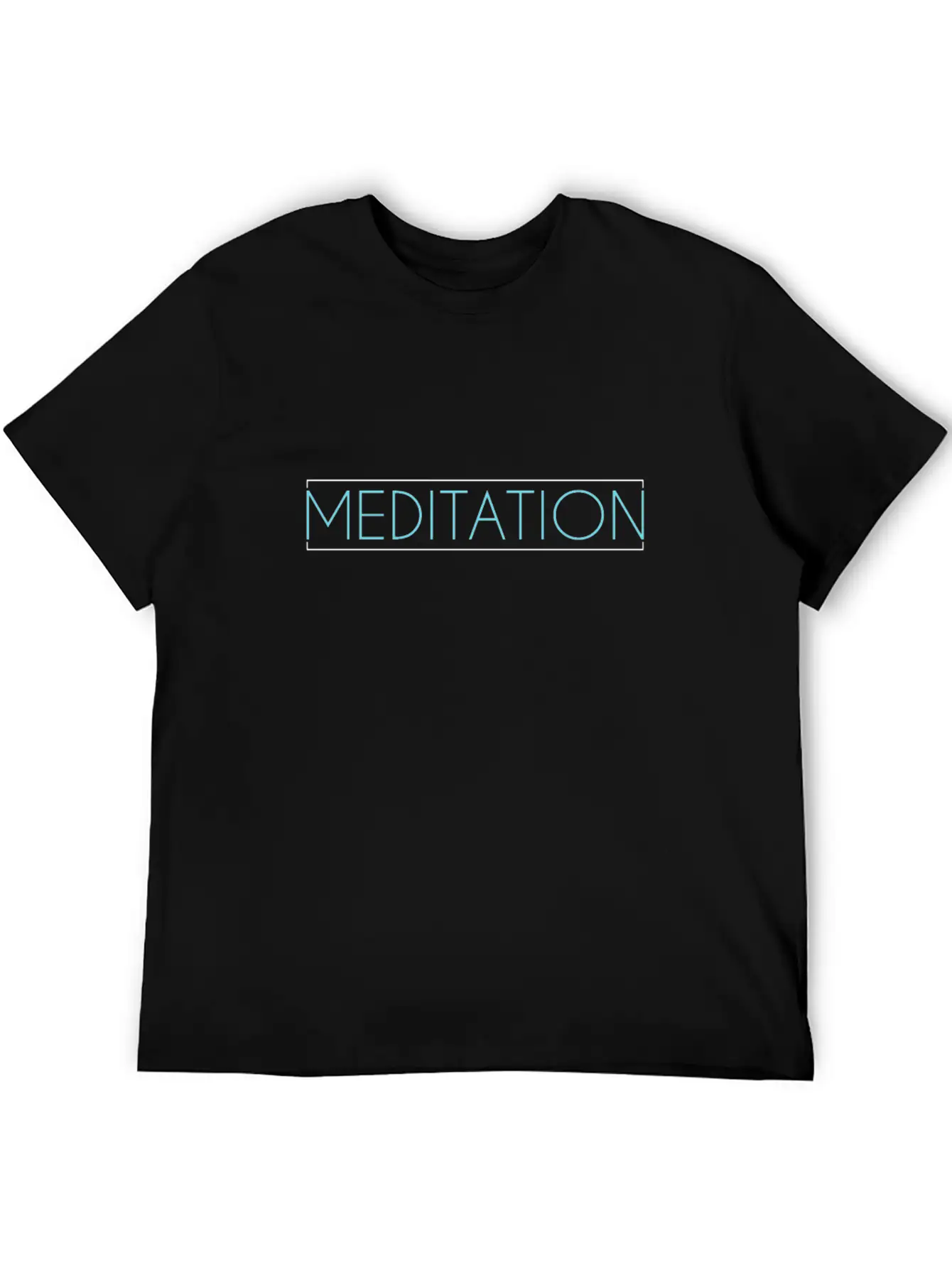 Meditation Lettering Timeless Short Sleeve Tee – Comfy And Minimalist Design