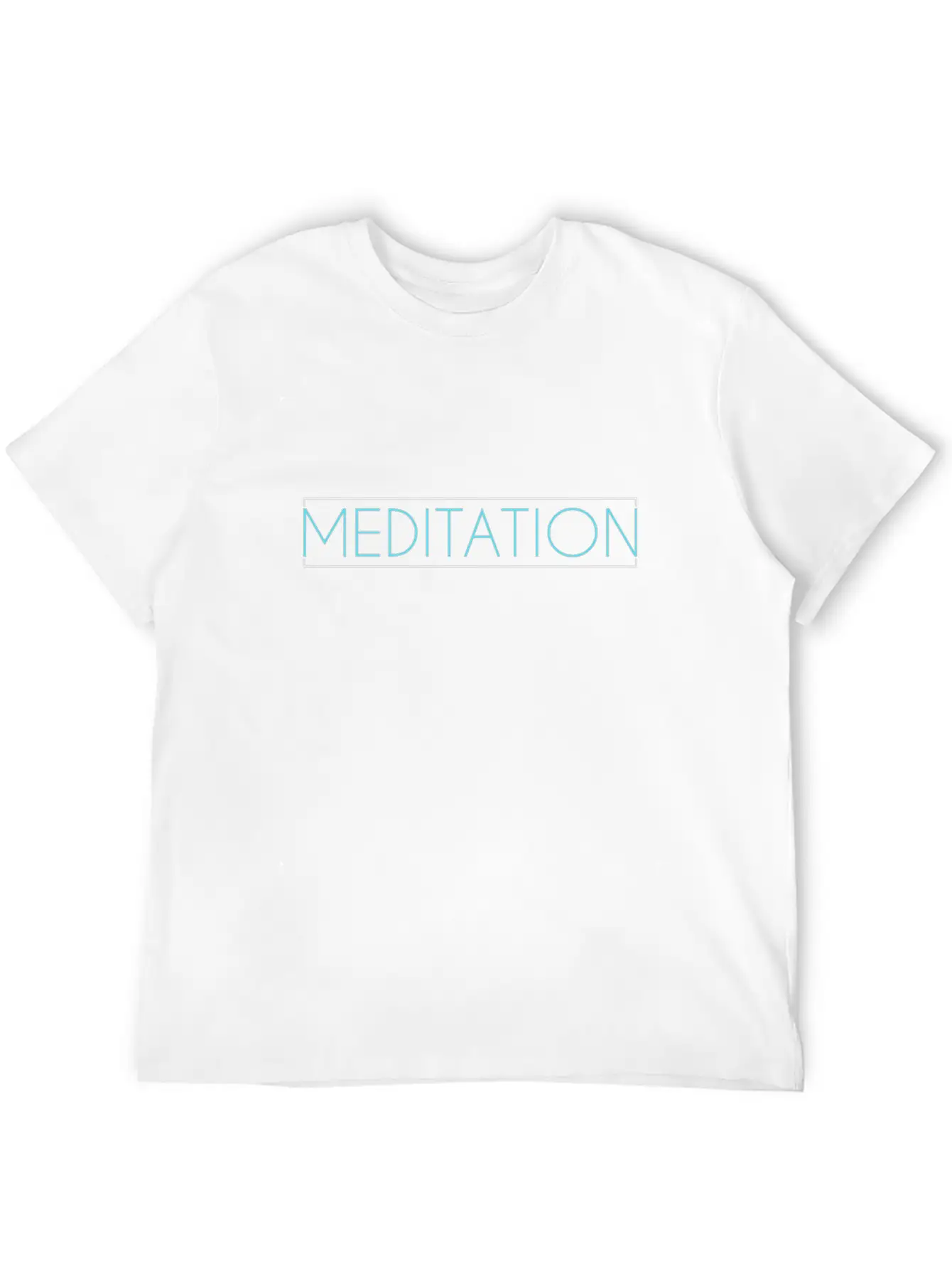Meditation Lettering Timeless Short Sleeve Tee – Comfy And Minimalist Design
