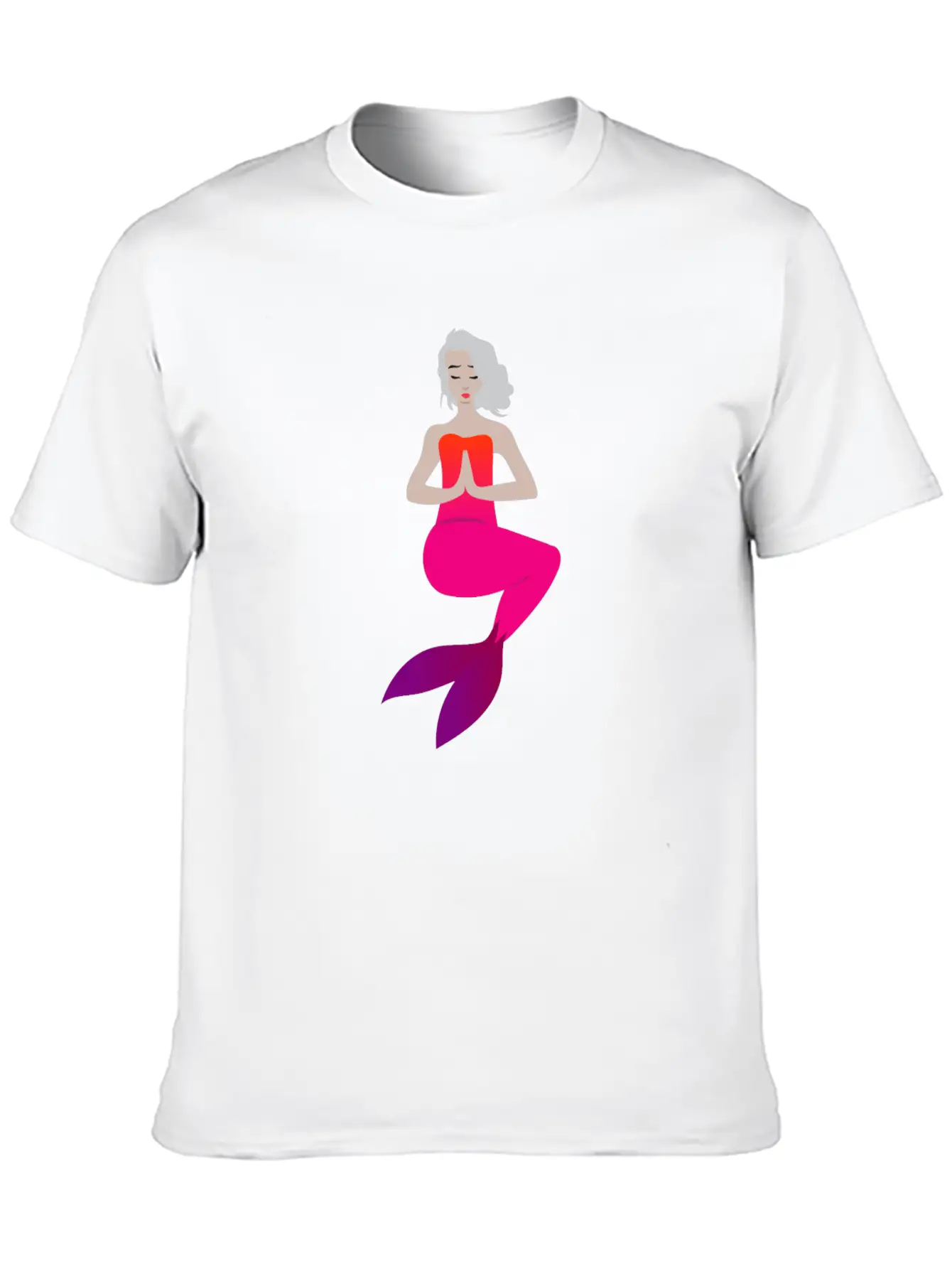 Meditation Mermaid Timeless Short Sleeve Tee – Comfy And Minimalist Design