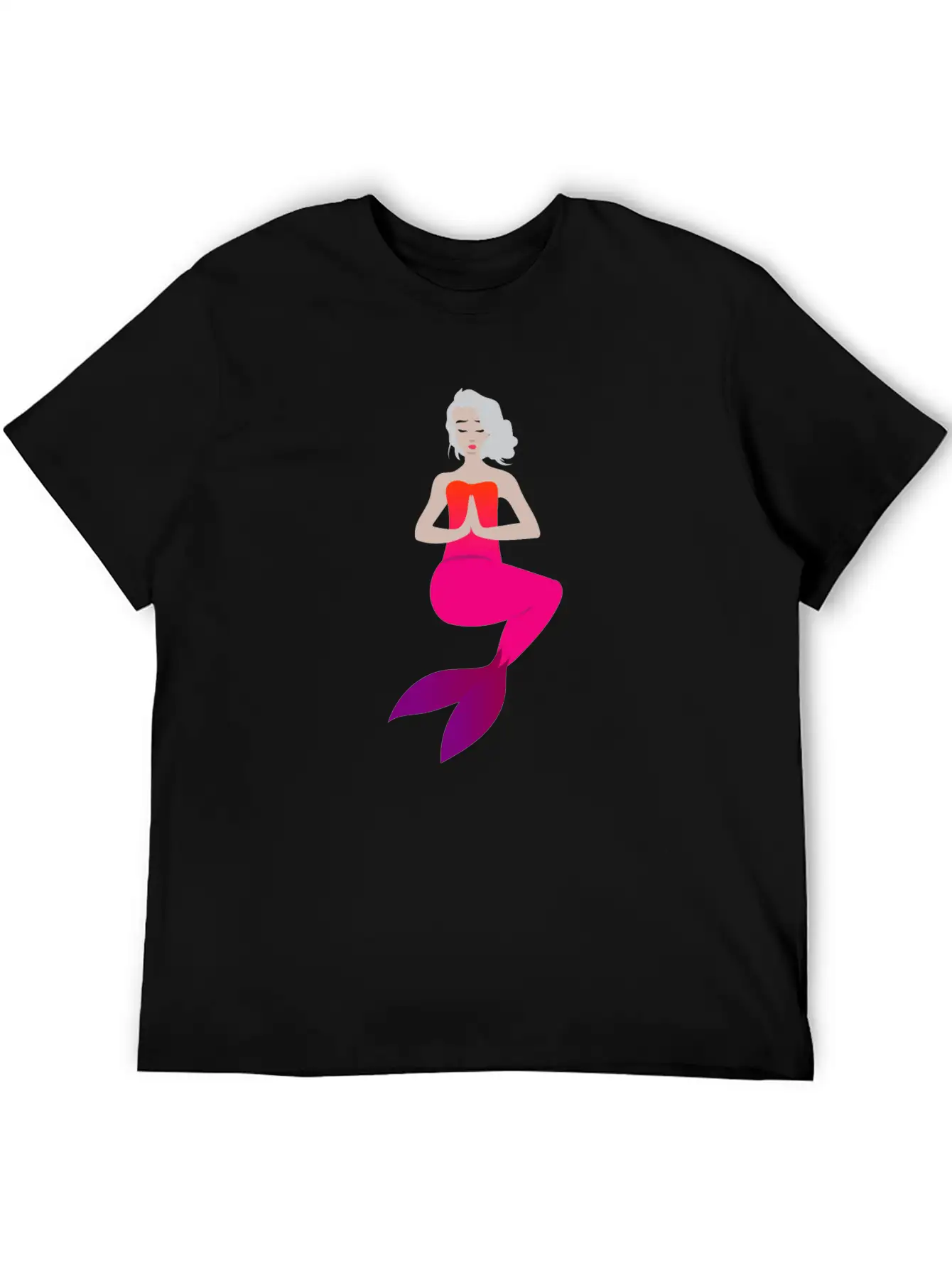 Meditation Mermaid Timeless Short Sleeve Tee – Comfy And Minimalist Design