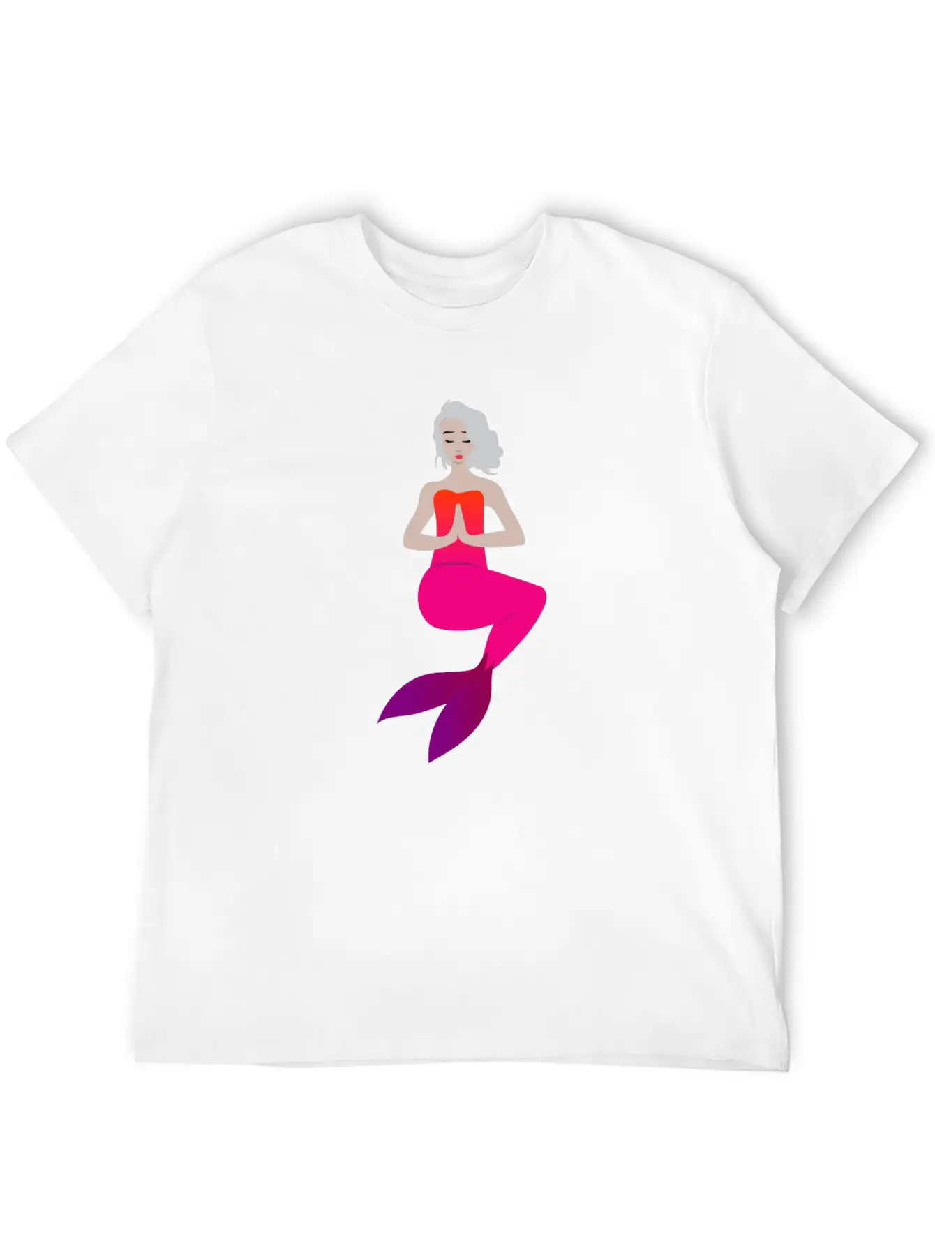 Meditation Mermaid Timeless Short Sleeve Tee – Comfy And Minimalist Design