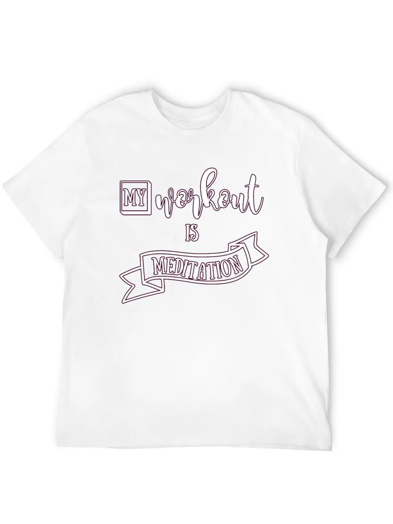 Meditation Unisex Short Sleeve Soft Cotton T-Shirt – Casual Everyday Wear