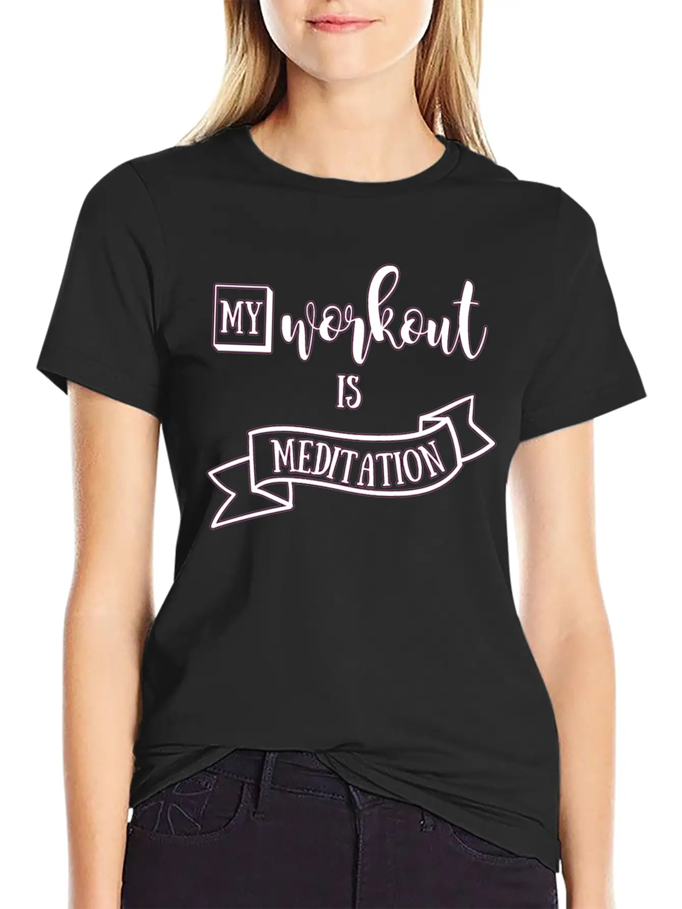 Meditation Unisex Short Sleeve Soft Cotton T-Shirt – Casual Everyday Wear
