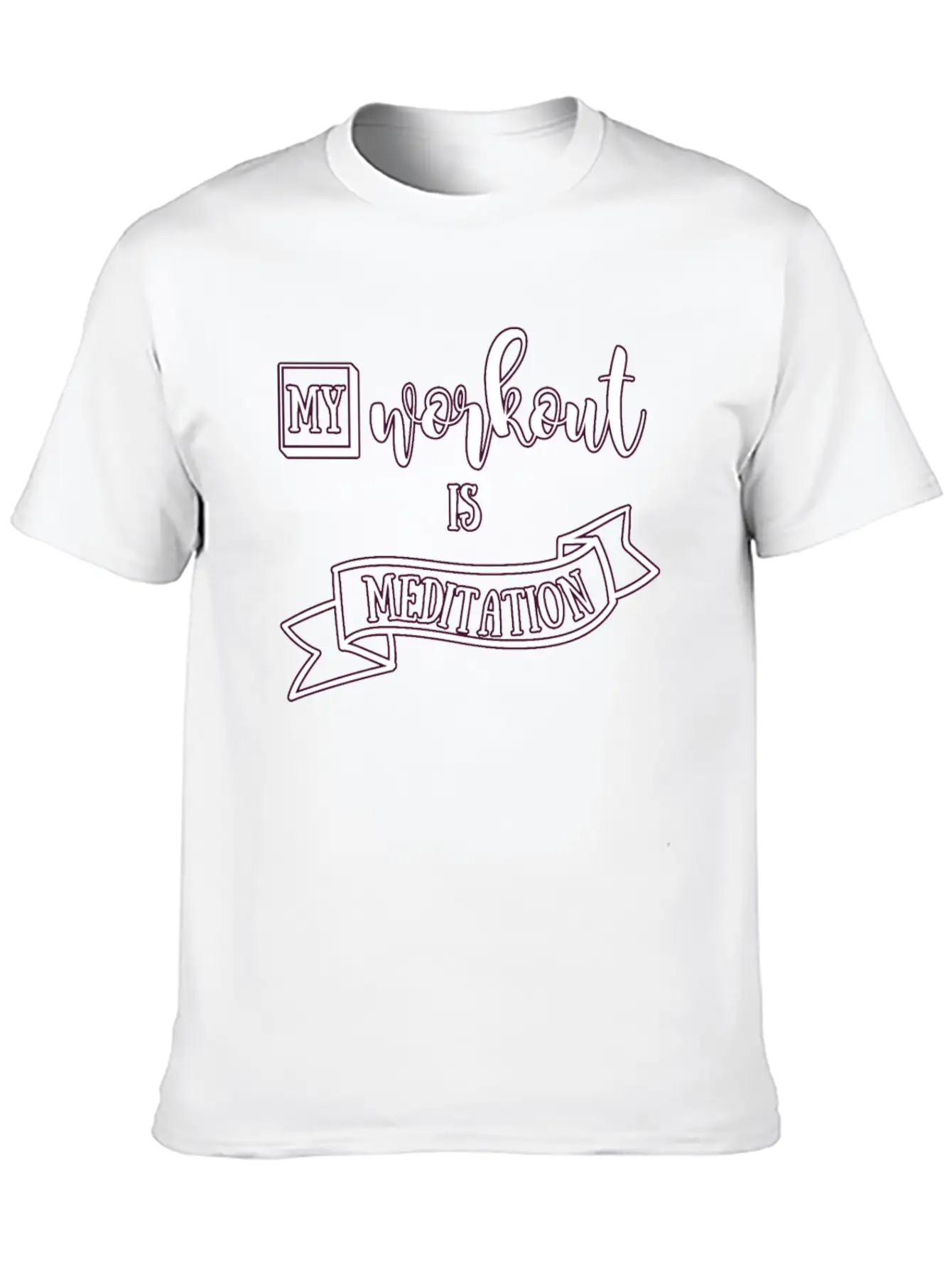Meditation Unisex Short Sleeve Soft Cotton T-Shirt – Casual Everyday Wear