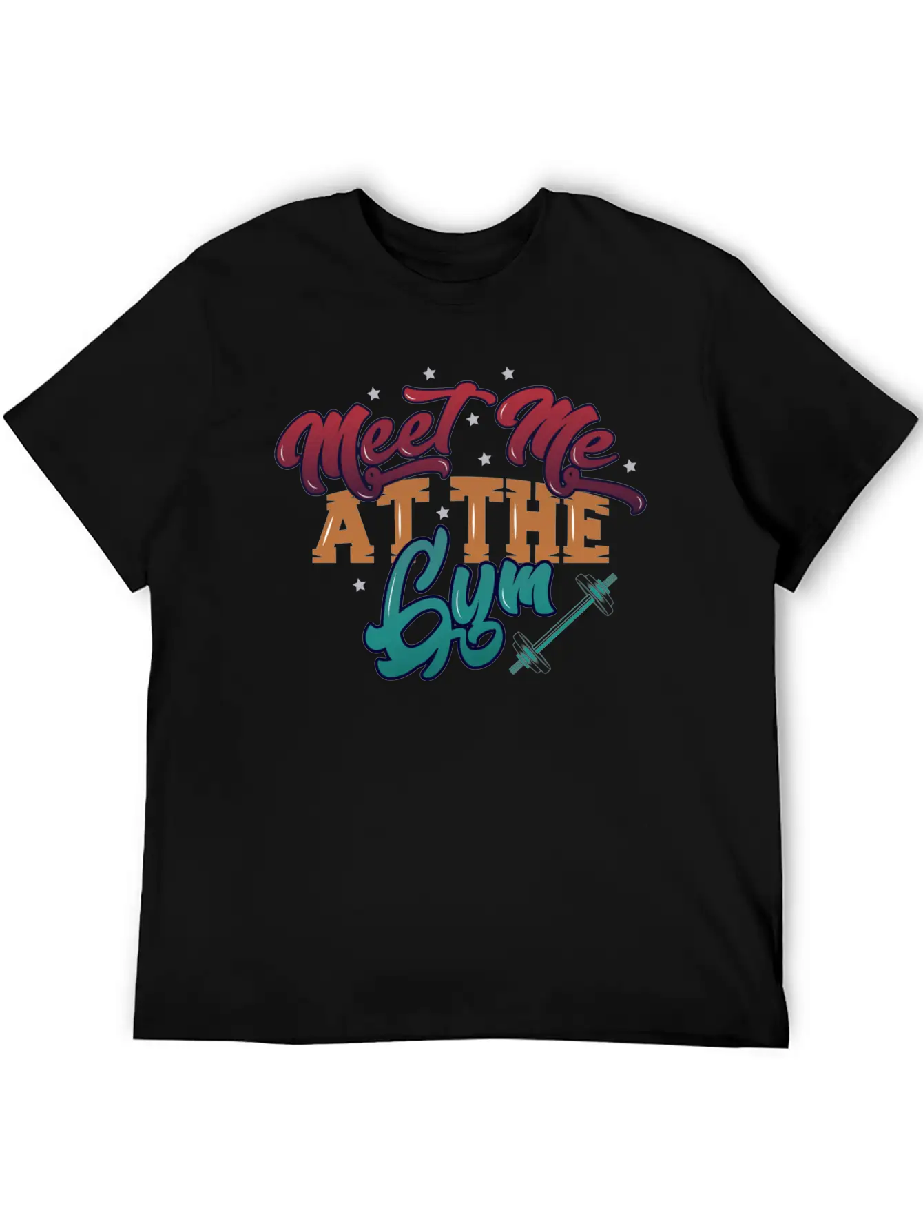Meet Me At The Gym Gym Unisex Short Sleeve Soft Cotton T-Shirt – Casual Everyday Wear