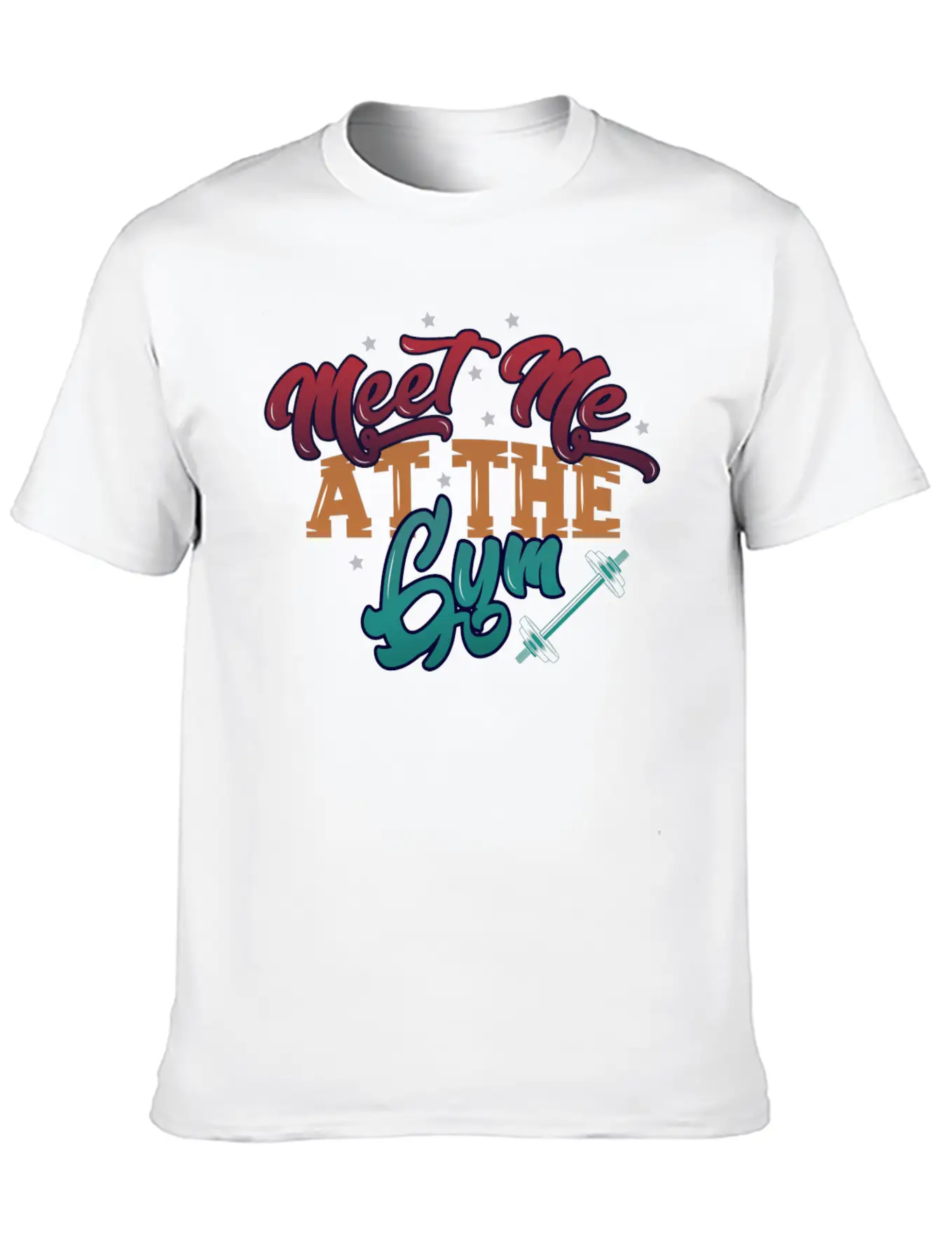 Meet Me At The Gym Gym Unisex Short Sleeve Soft Cotton T-Shirt – Casual Everyday Wear