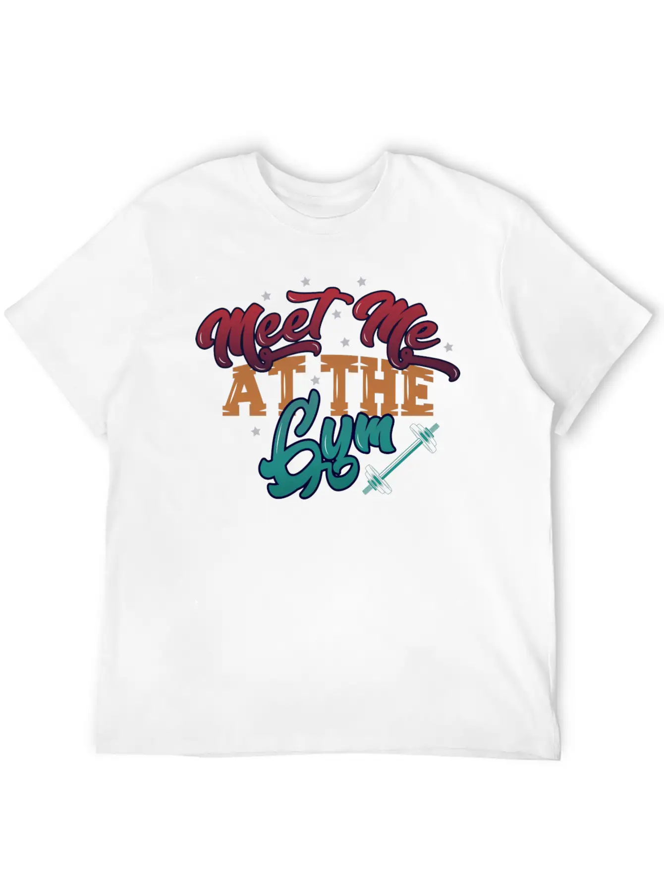 Meet Me At The Gym Gym Unisex Short Sleeve Soft Cotton T-Shirt – Casual Everyday Wear