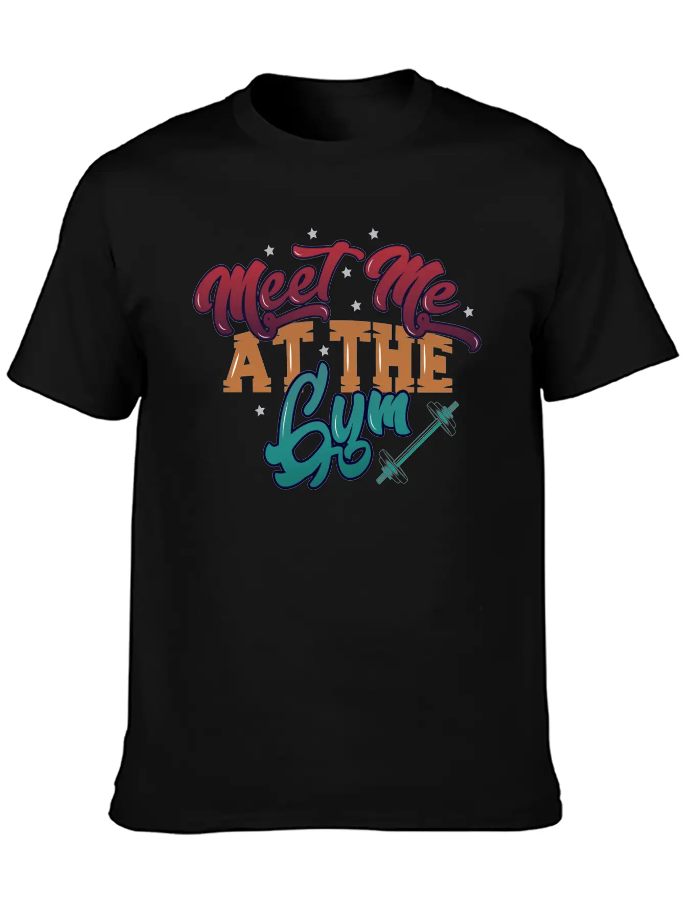 Meet Me At The Gym Gym Unisex Short Sleeve Soft Cotton T-Shirt – Casual Everyday Wear