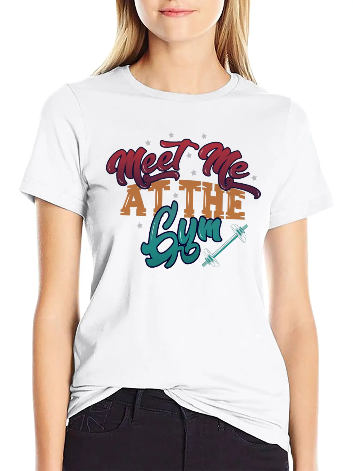 Meet Me At The Gym Gym Unisex Short Sleeve Soft Cotton T-Shirt – Casual Everyday Wear
