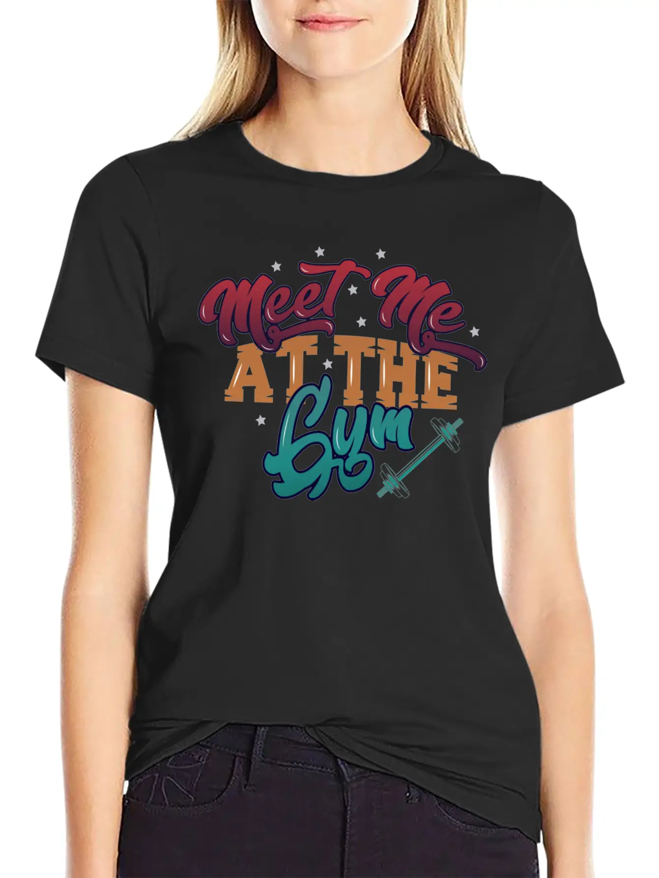 Meet Me At The Gym Gym Unisex Short Sleeve Soft Cotton T-Shirt – Casual Everyday Wear