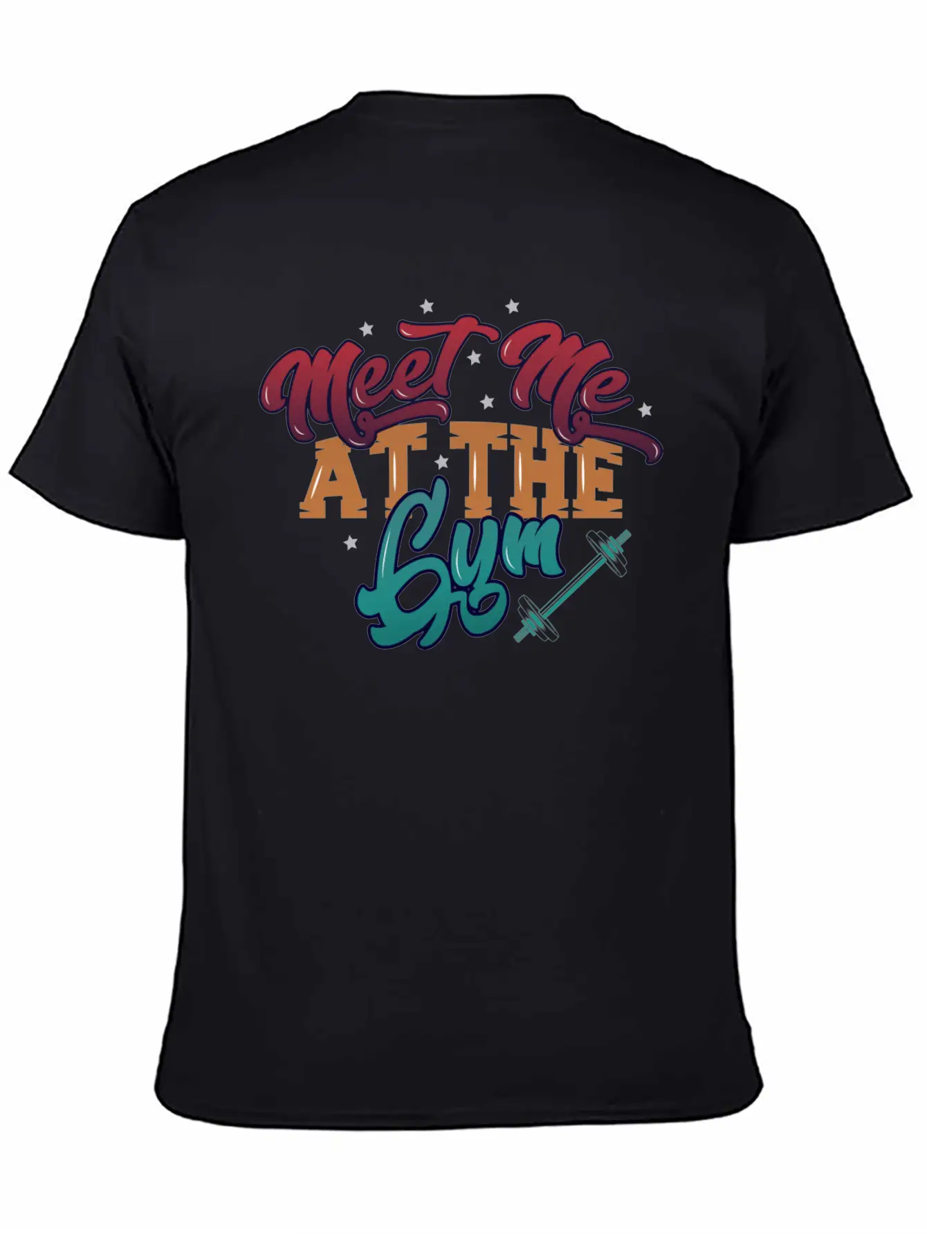 Meet Me At The Gym Gym Unisex Short Sleeve Soft Cotton T-Shirt – Casual Everyday Wear