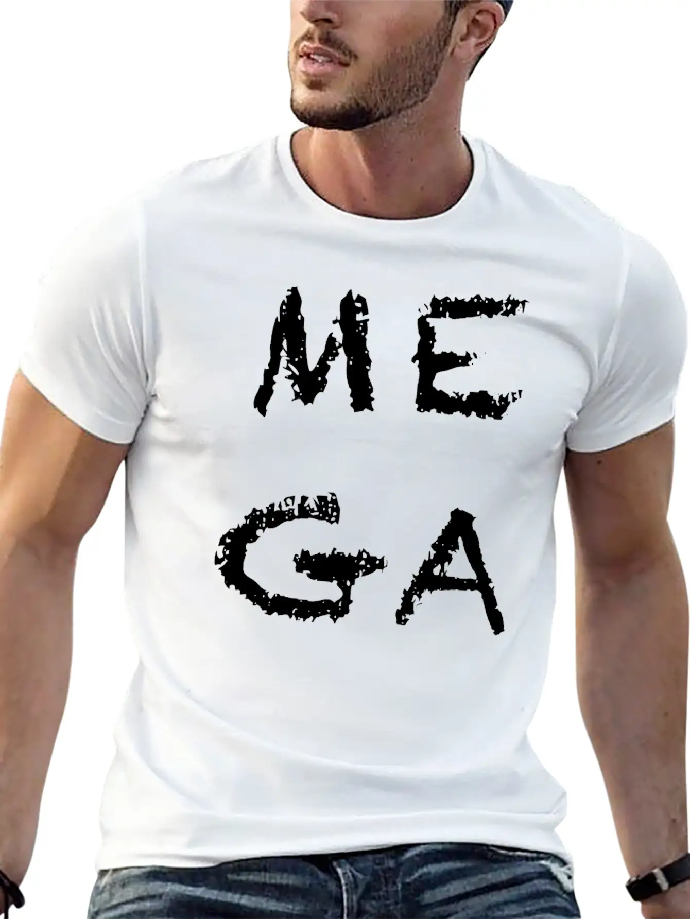MEGA Character Square Stylish Everyday T-Shirt – Unisex Basic Cotton Tee