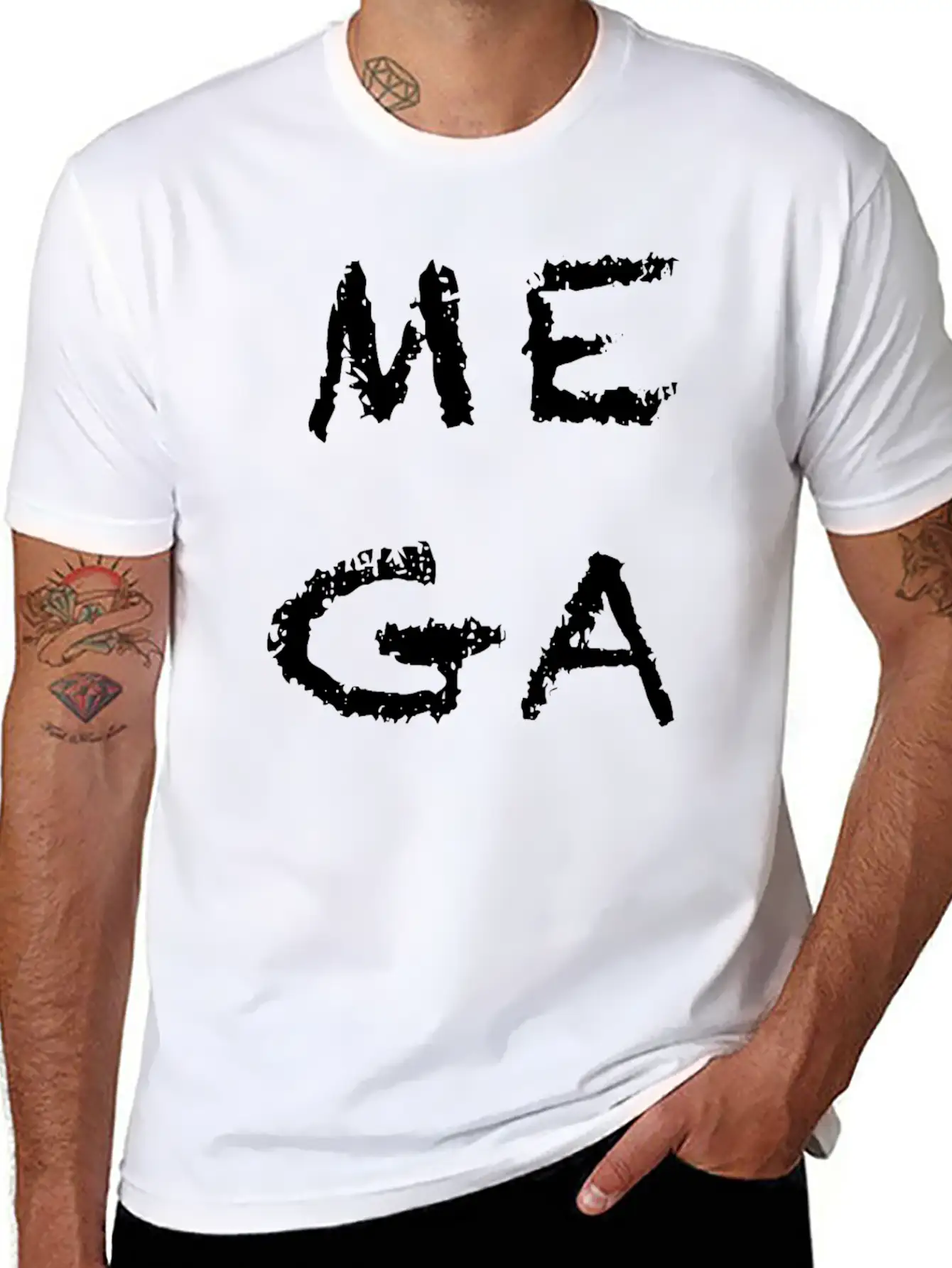 MEGA Character Square Stylish Everyday T-Shirt – Unisex Basic Cotton Tee