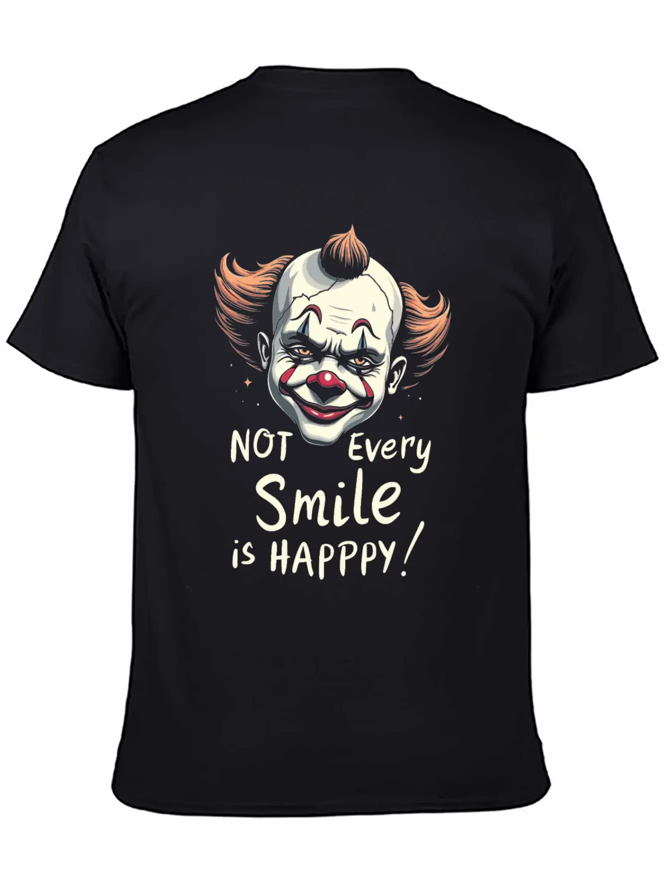 Melancholic Sad Clown Emotional Art Exploring Basic Graphic T-Shirt – Daily Comfort In Soft Cotton