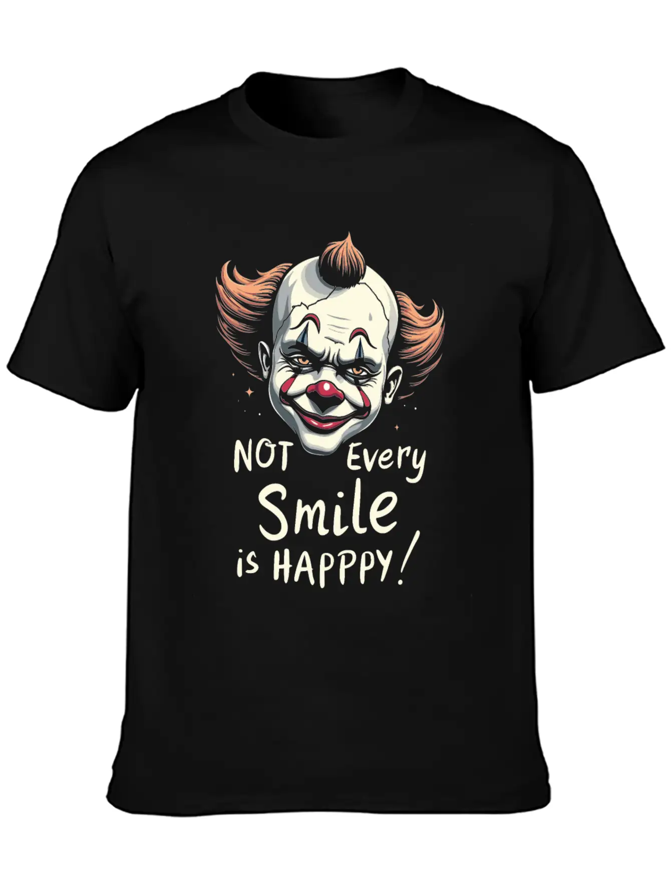 Melancholic Sad Clown Emotional Art Exploring Basic Graphic T-Shirt – Daily Comfort In Soft Cotton