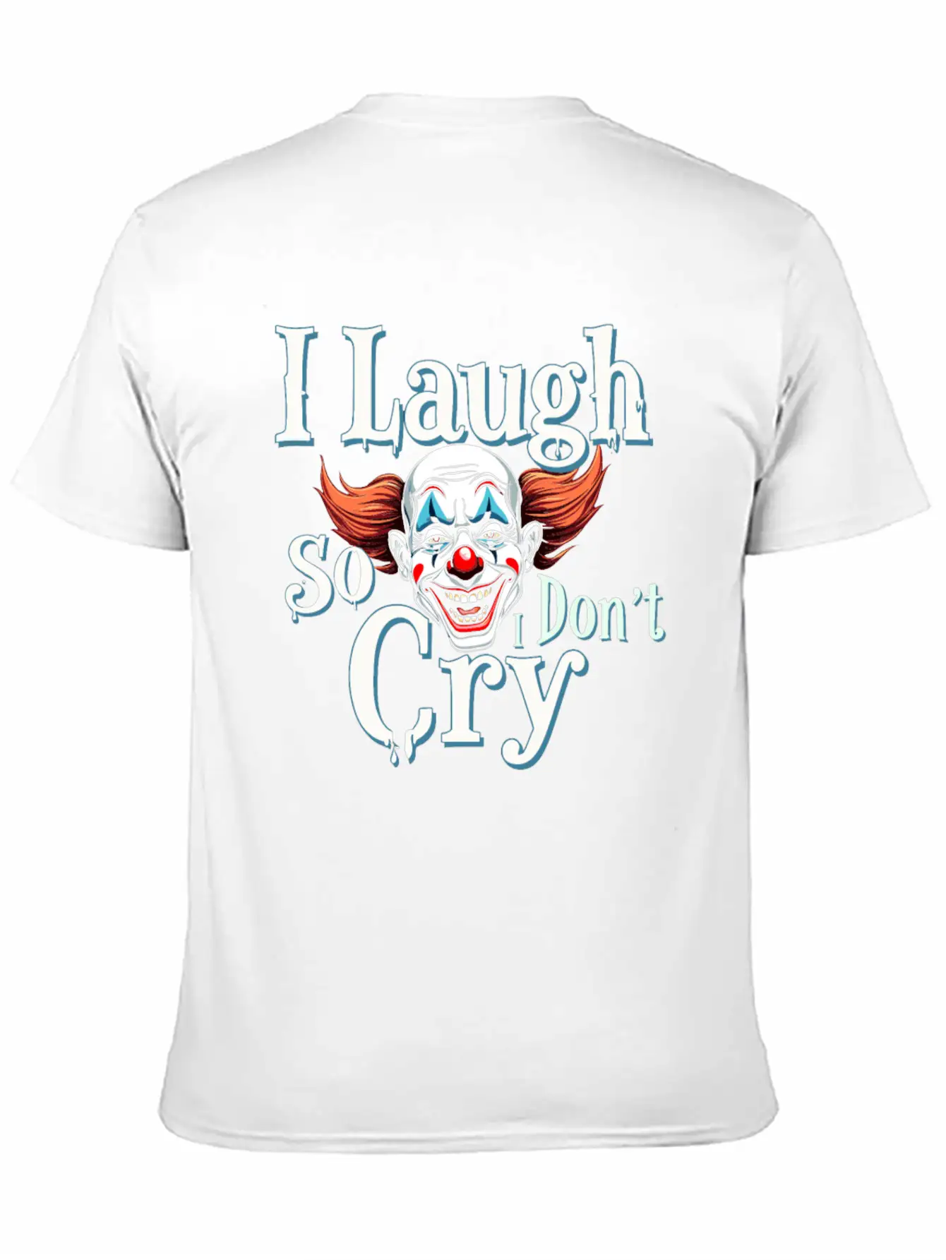 Melancholic Sad Clown Emotional Art Exploring Comfortable Minimalist Graphic Tee – Summer Style Essential