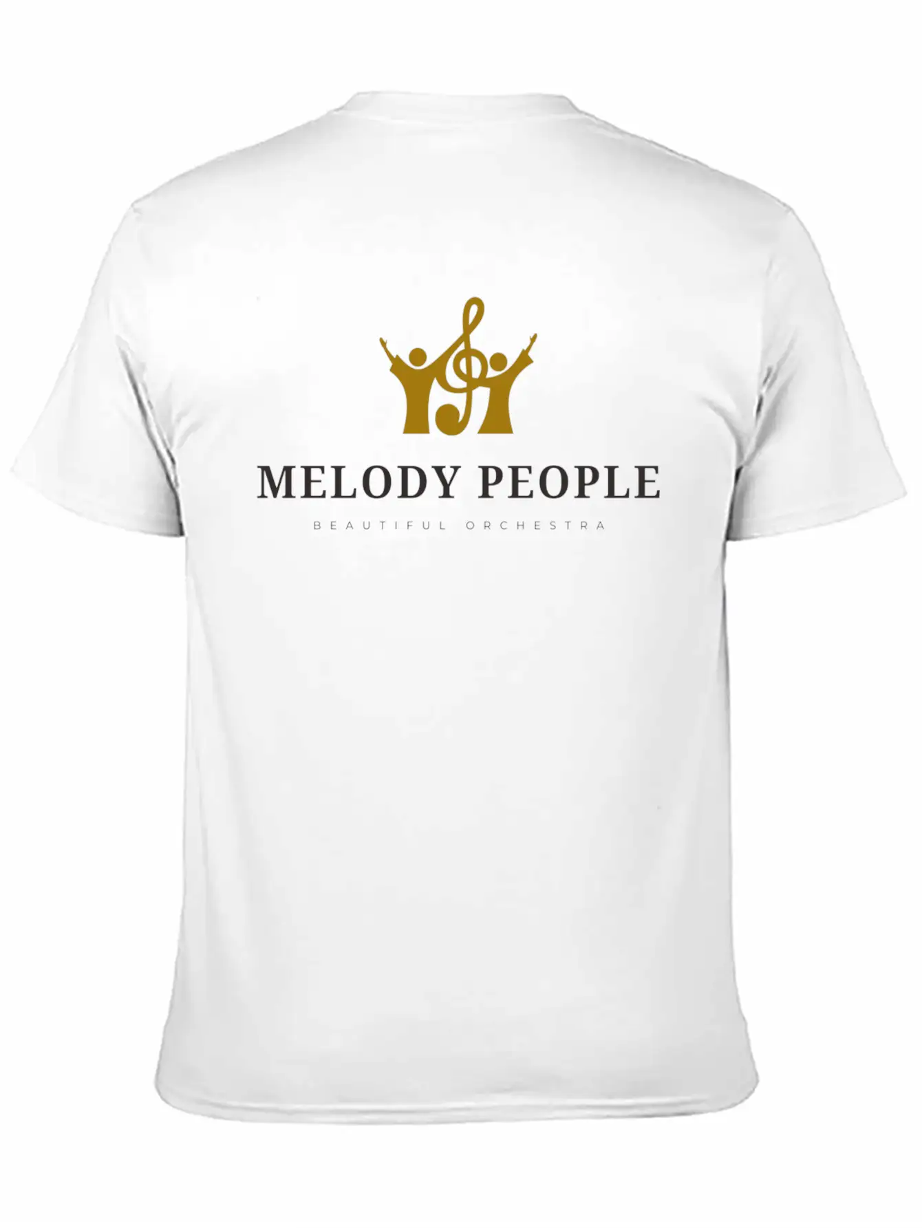 Melody People Beautiful Orchestra Unisex Short Sleeve Soft Cotton T-Shirt – Casual Everyday Wear