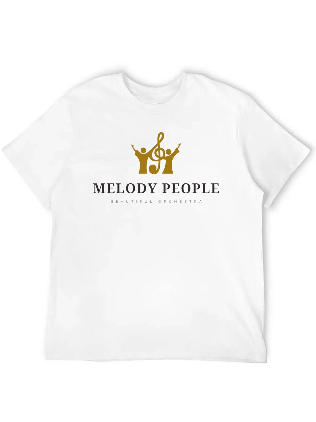 Melody People Beautiful Orchestra Unisex Short Sleeve Soft Cotton T-Shirt – Casual Everyday Wear