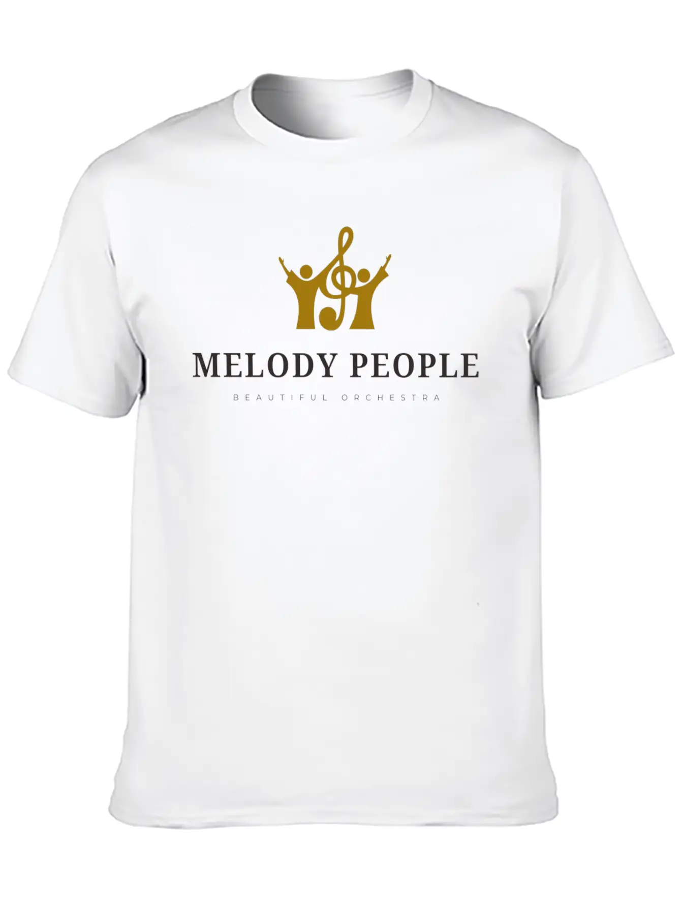 Melody People Beautiful Orchestra Unisex Short Sleeve Soft Cotton T-Shirt – Casual Everyday Wear