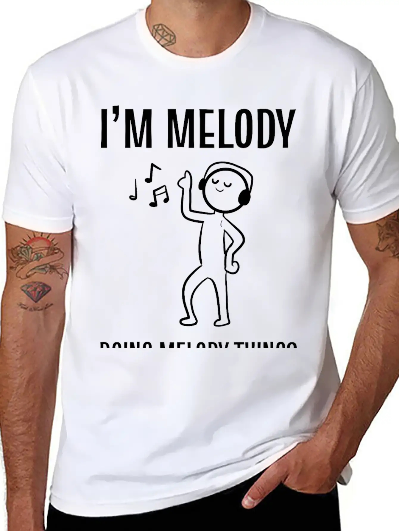 Melody Things Music Teacher Gift Comfortable Minimalist Graphic Tee – Summer Style Essential