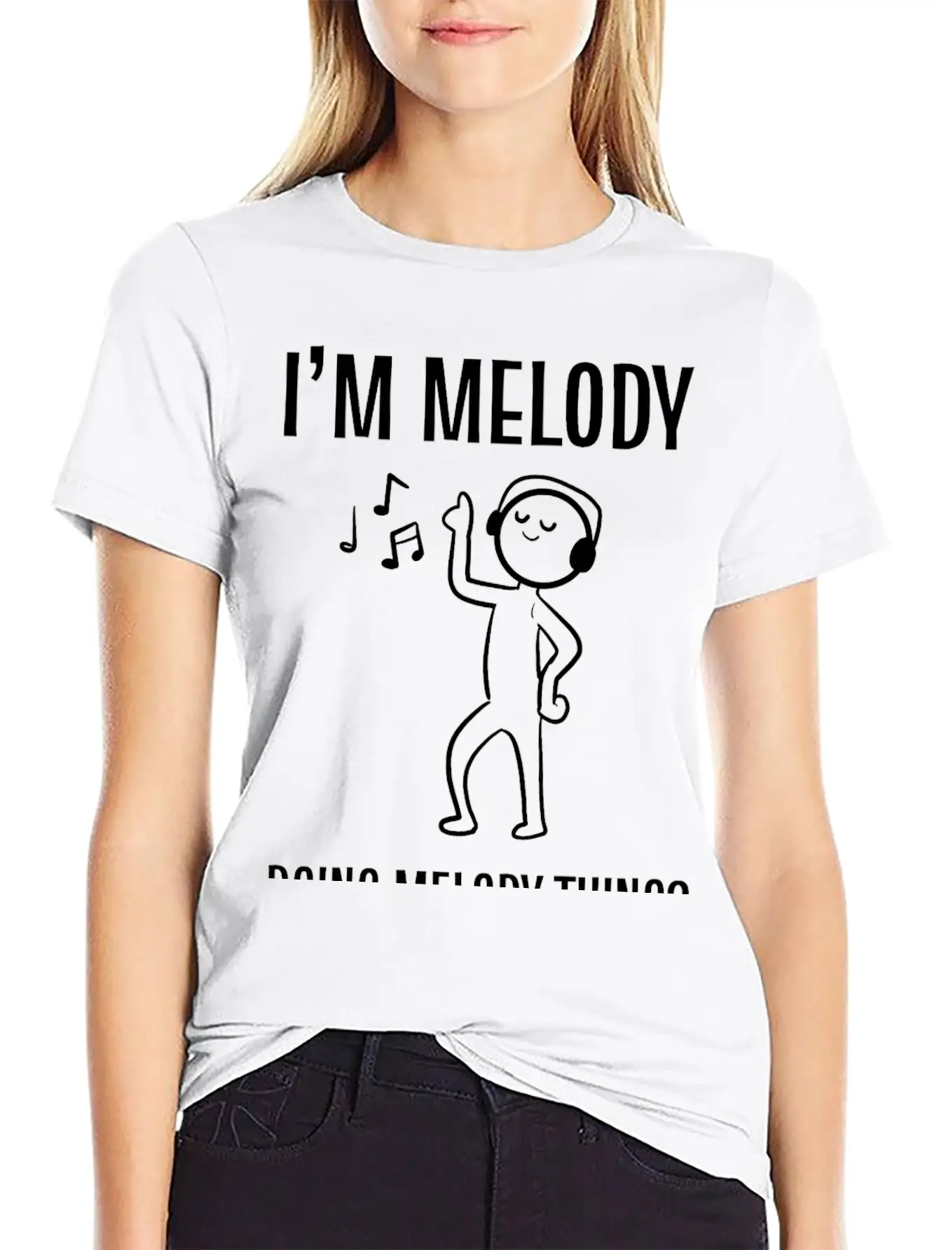 Melody Things Music Teacher Gift Comfortable Minimalist Graphic Tee – Summer Style Essential