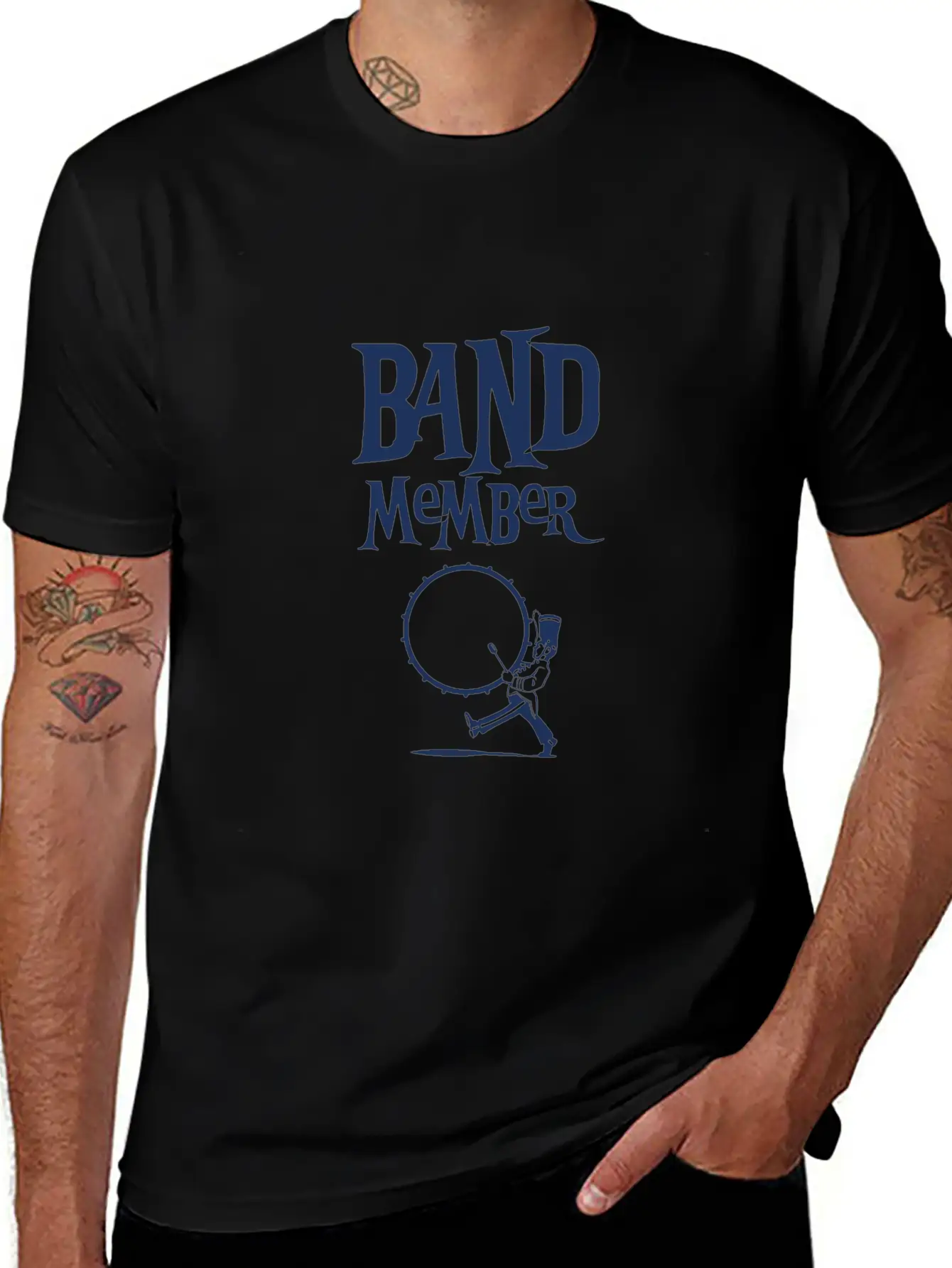 Member Musician School Band Music Marching Band Unisex Short Sleeve Soft Cotton T-Shirt – Casual Everyday Wear