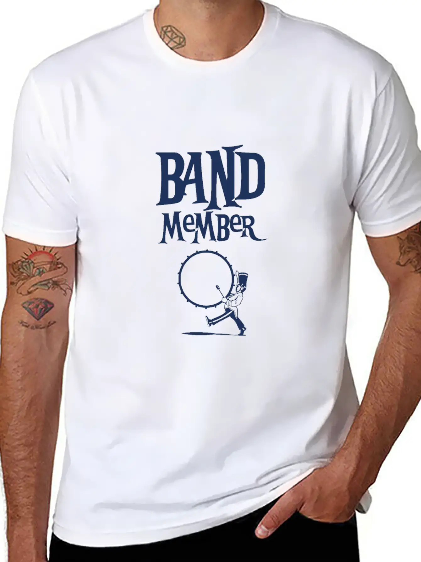 Member Musician School Band Music Marching Band Unisex Short Sleeve Soft Cotton T-Shirt – Casual Everyday Wear