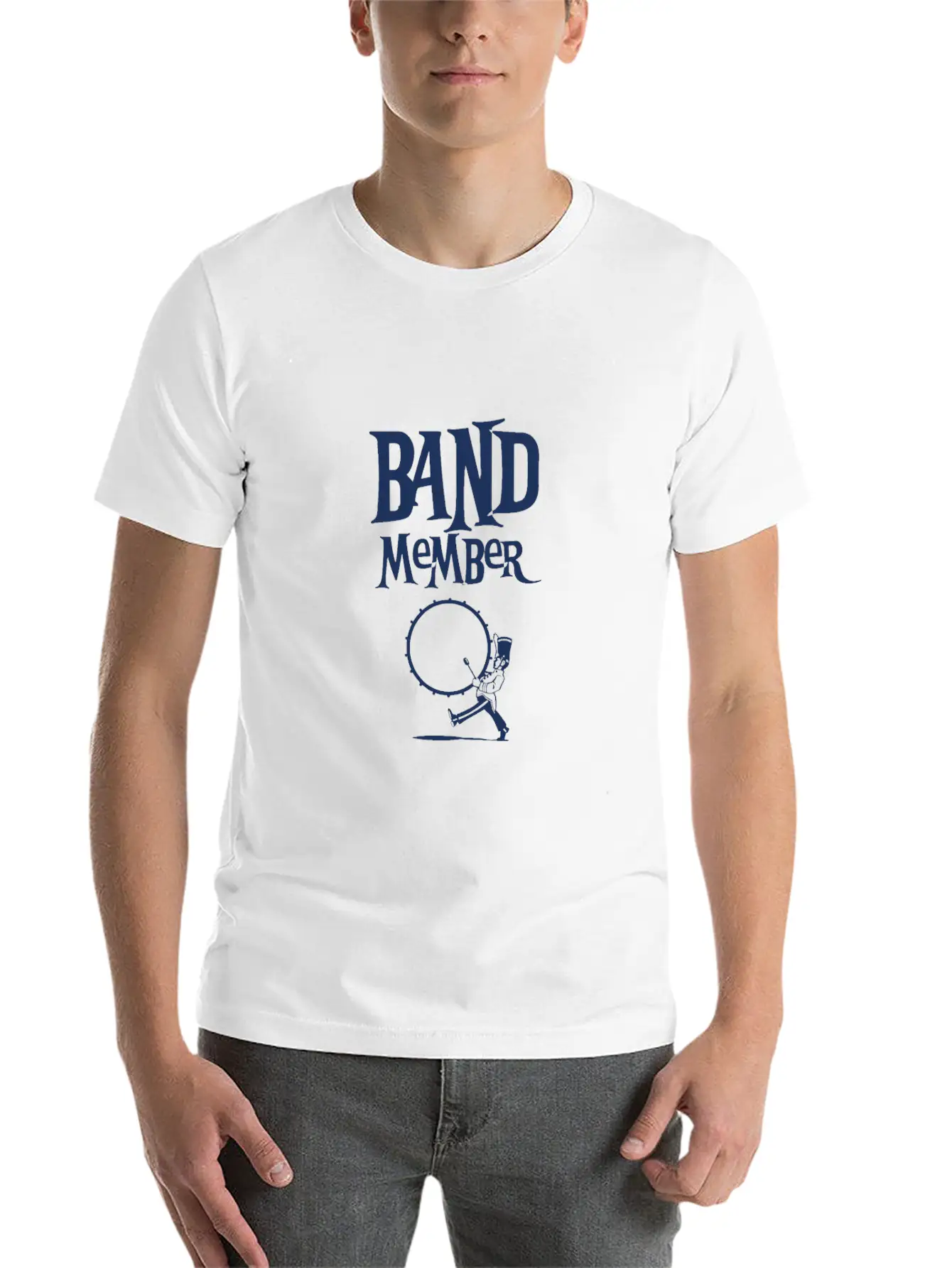 Member Musician School Band Music Marching Band Unisex Short Sleeve Soft Cotton T-Shirt – Casual Everyday Wear