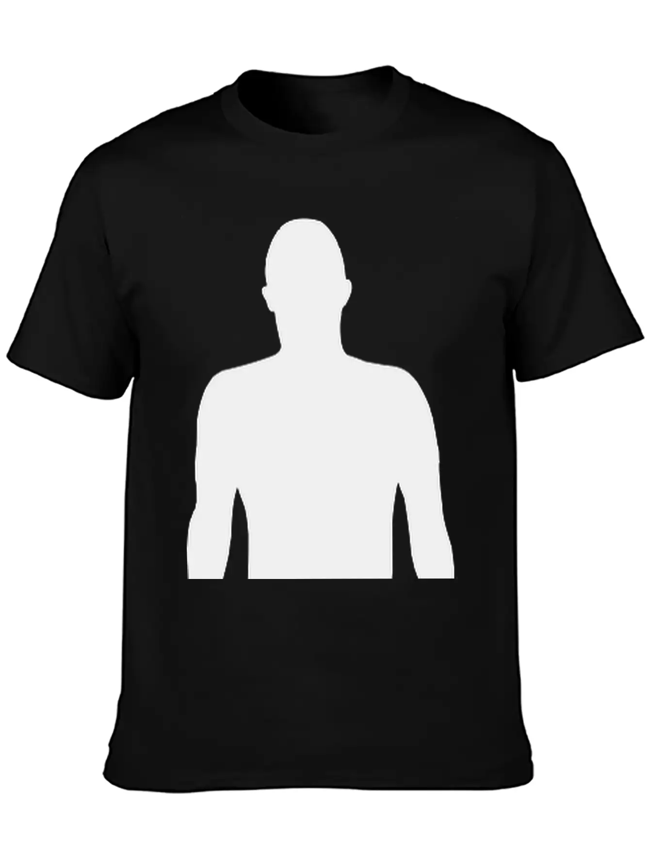 Men Shadow, Silhouette Comfortable Minimalist Graphic Tee – Summer Style Essential