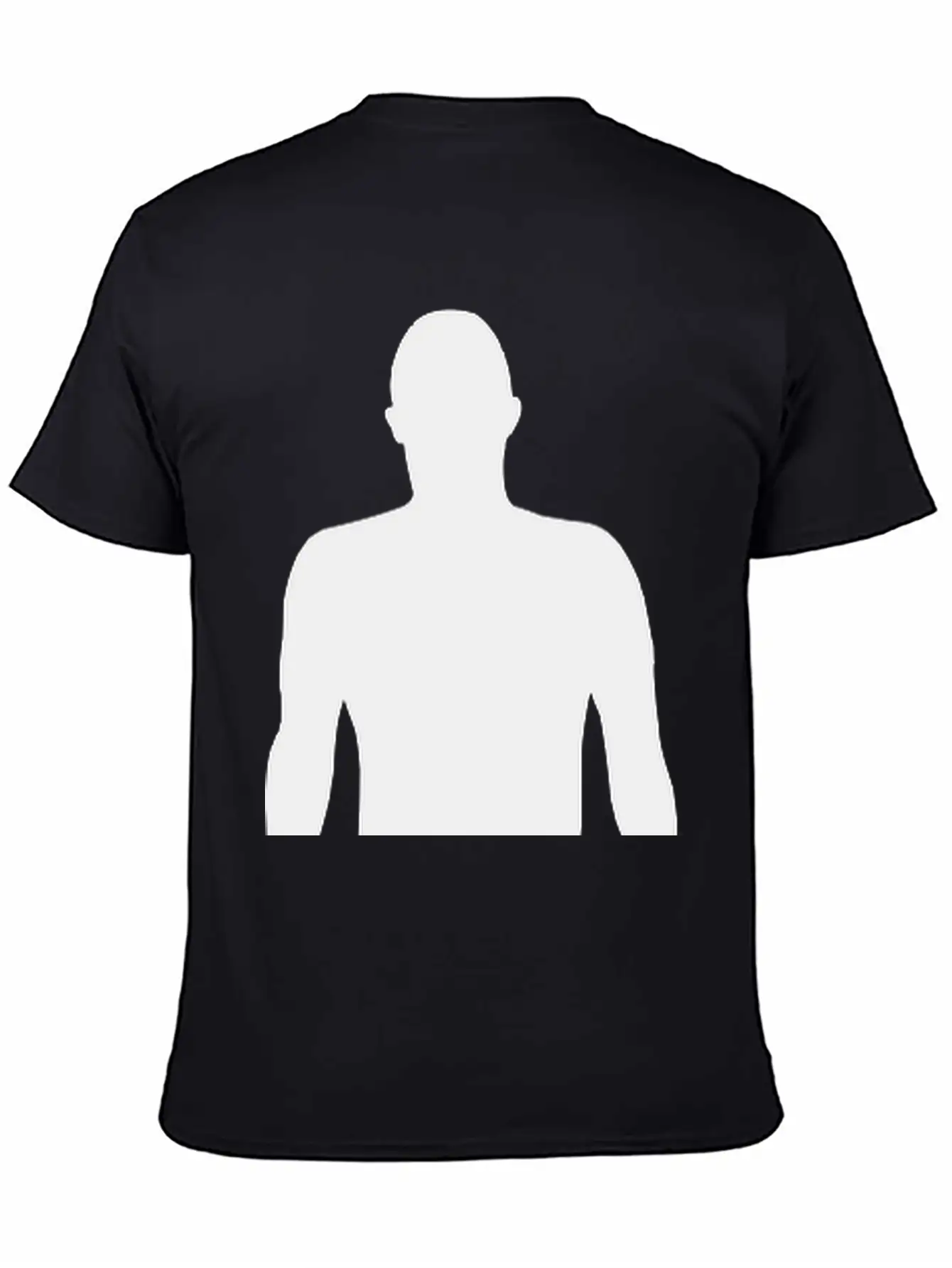 Men Shadow, Silhouette Comfortable Minimalist Graphic Tee – Summer Style Essential