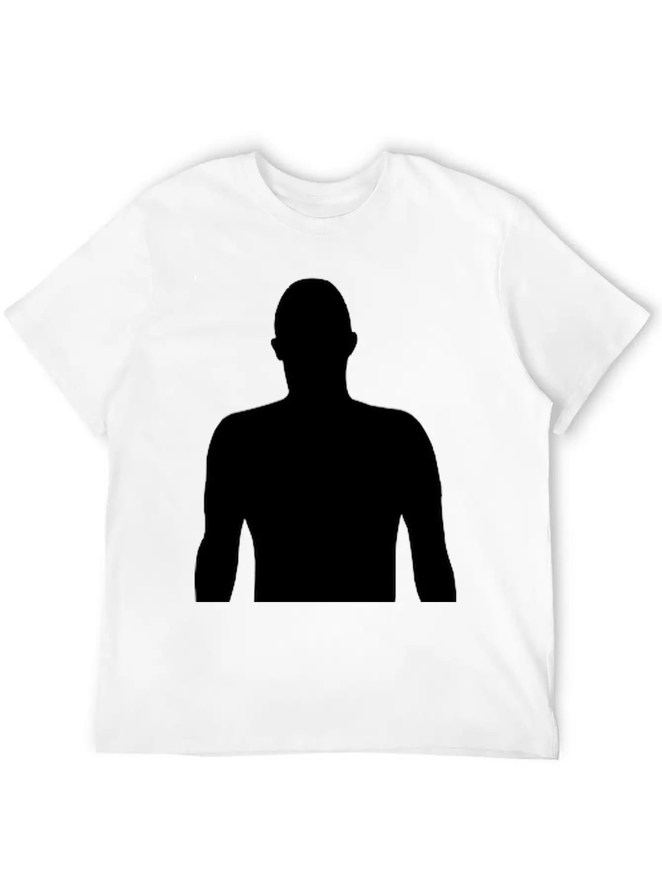 Men Shadow, Silhouette Comfortable Minimalist Graphic Tee – Summer Style Essential