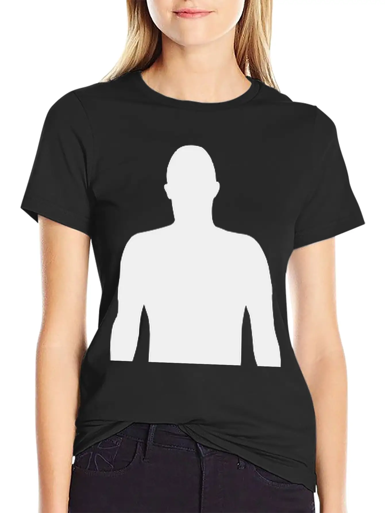 Men Shadow, Silhouette Comfortable Minimalist Graphic Tee – Summer Style Essential