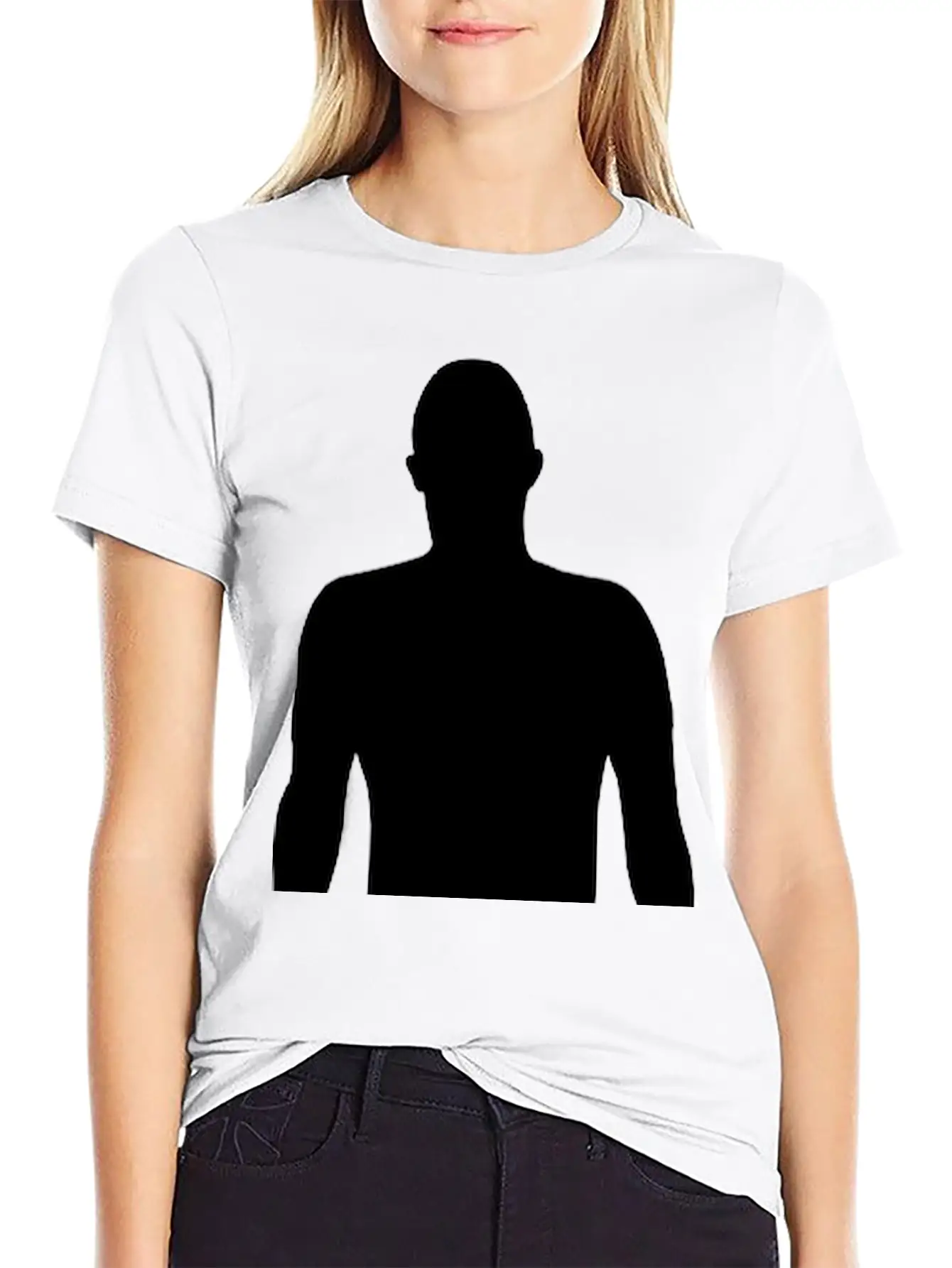 Men Shadow, Silhouette Comfortable Minimalist Graphic Tee – Summer Style Essential