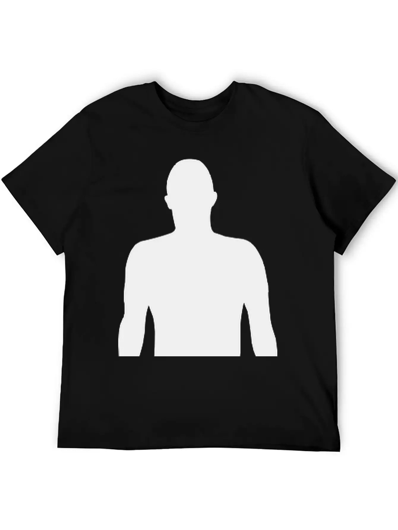 Men Shadow, Silhouette Comfortable Minimalist Graphic Tee – Summer Style Essential