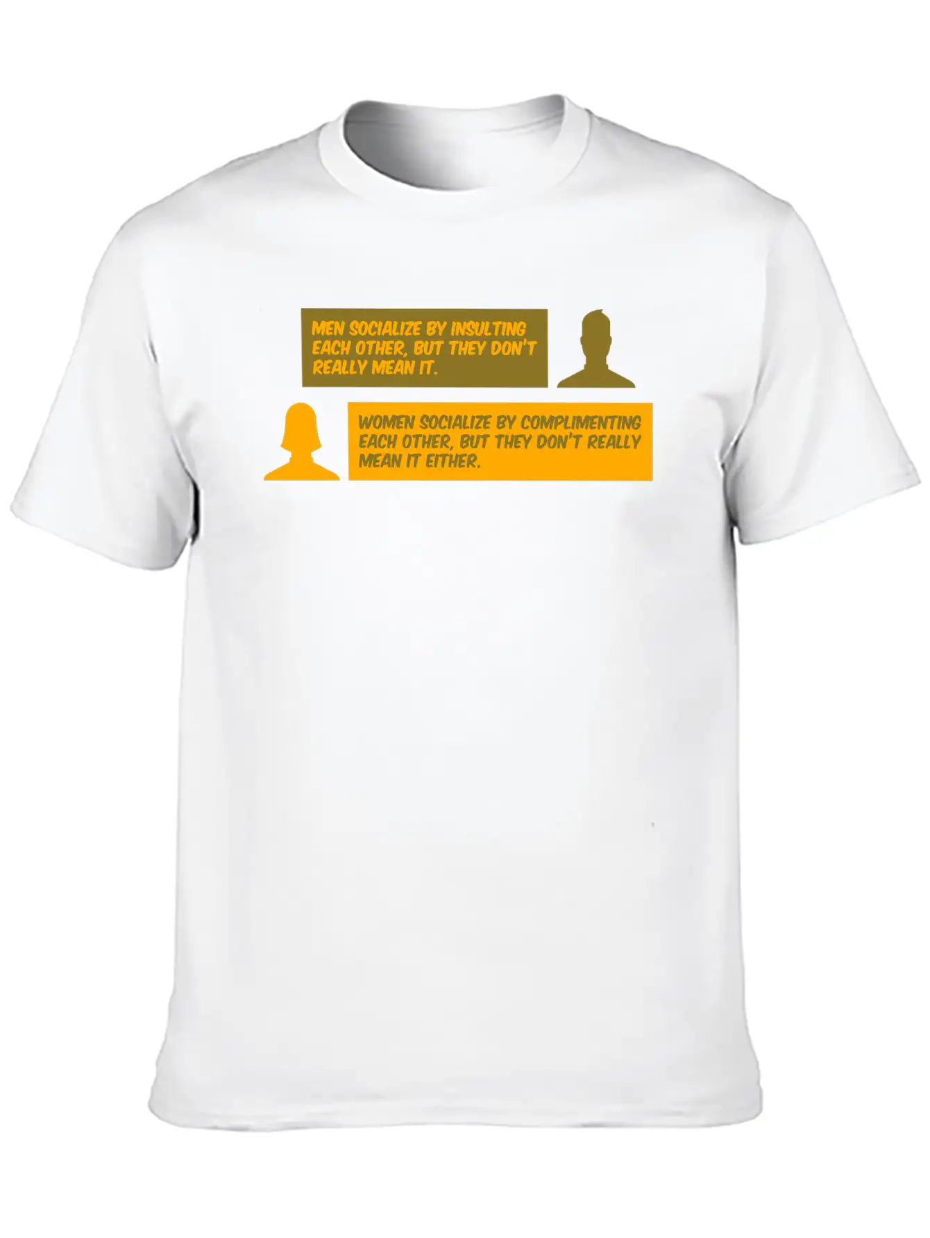 Men Vs. Women Insulting & Complimenting Each Other Basic Graphic T-Shirt – Daily Comfort In Soft Cotton