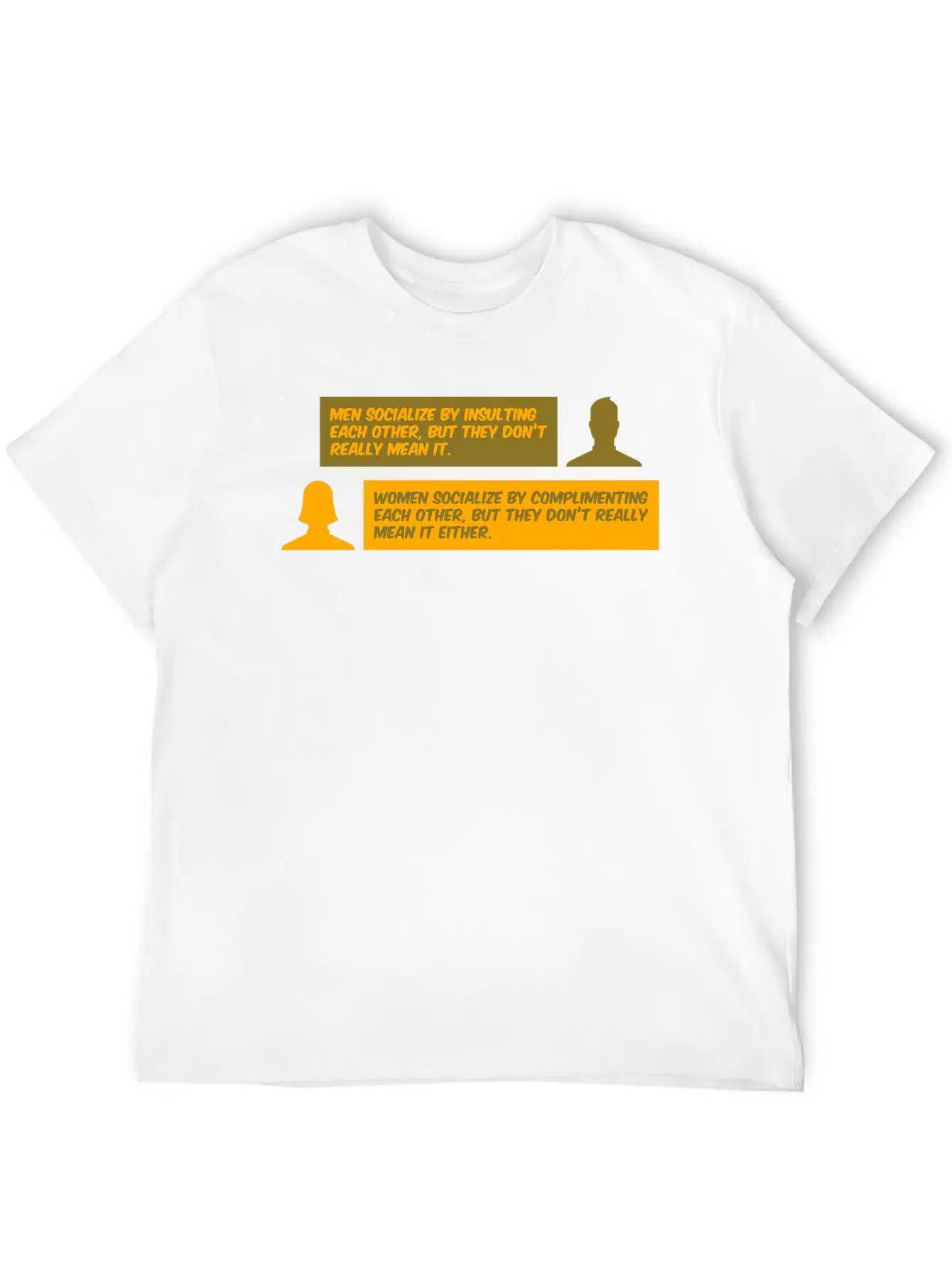 Men Vs. Women Insulting & Complimenting Each Other Basic Graphic T-Shirt – Daily Comfort In Soft Cotton
