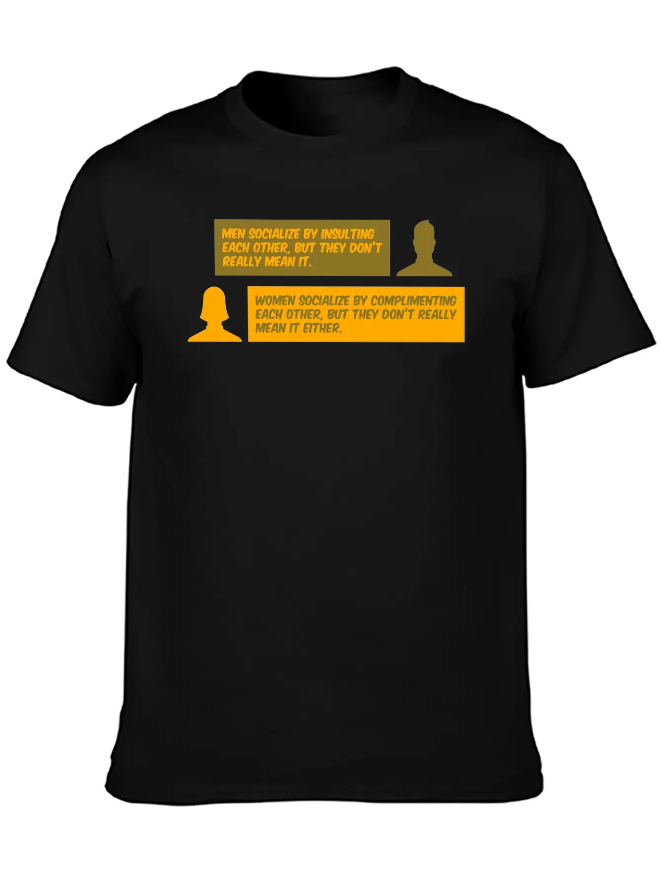 Men Vs. Women Insulting & Complimenting Each Other Basic Graphic T-Shirt – Daily Comfort In Soft Cotton